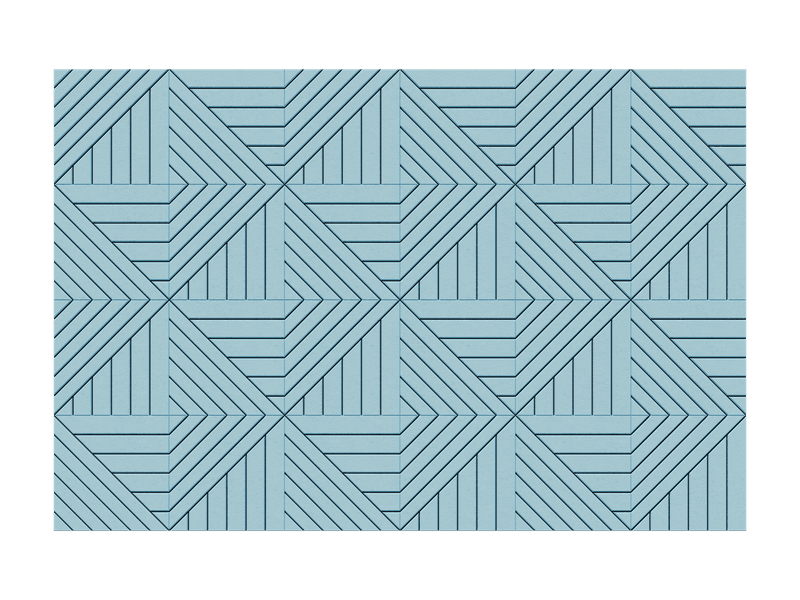 Doublelines Wall — Azul Glaciar