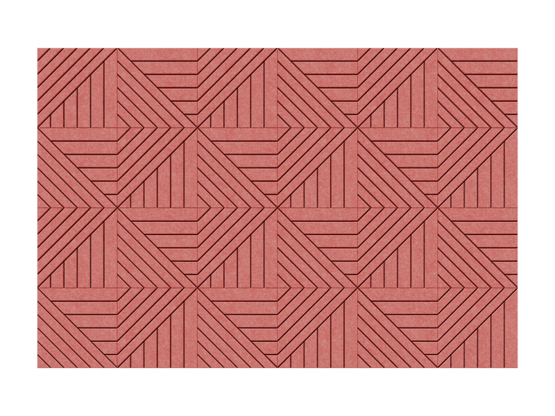 Doublelines Wall — Terracota