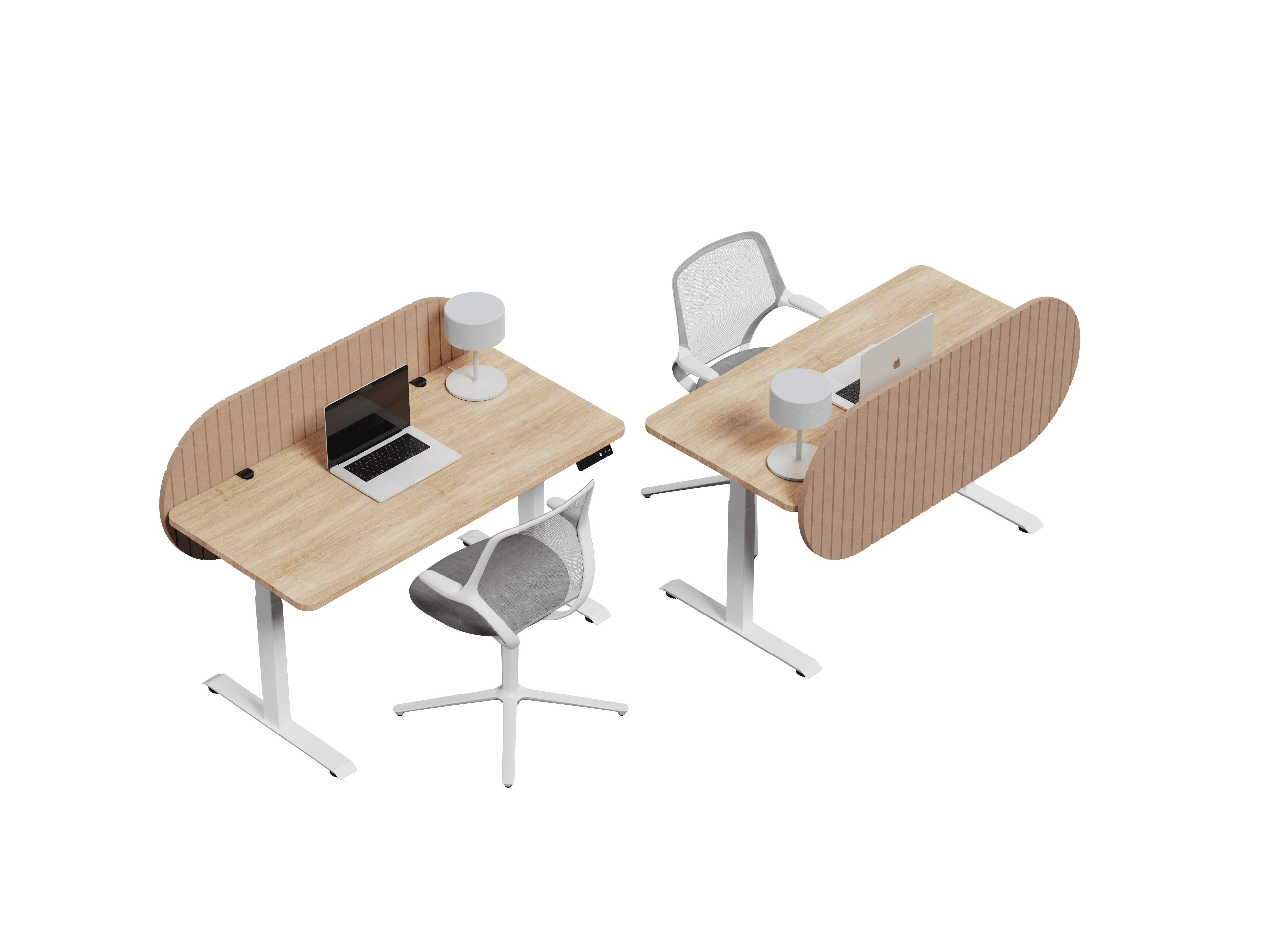 Nido Pildora vista isométrica — Feltform