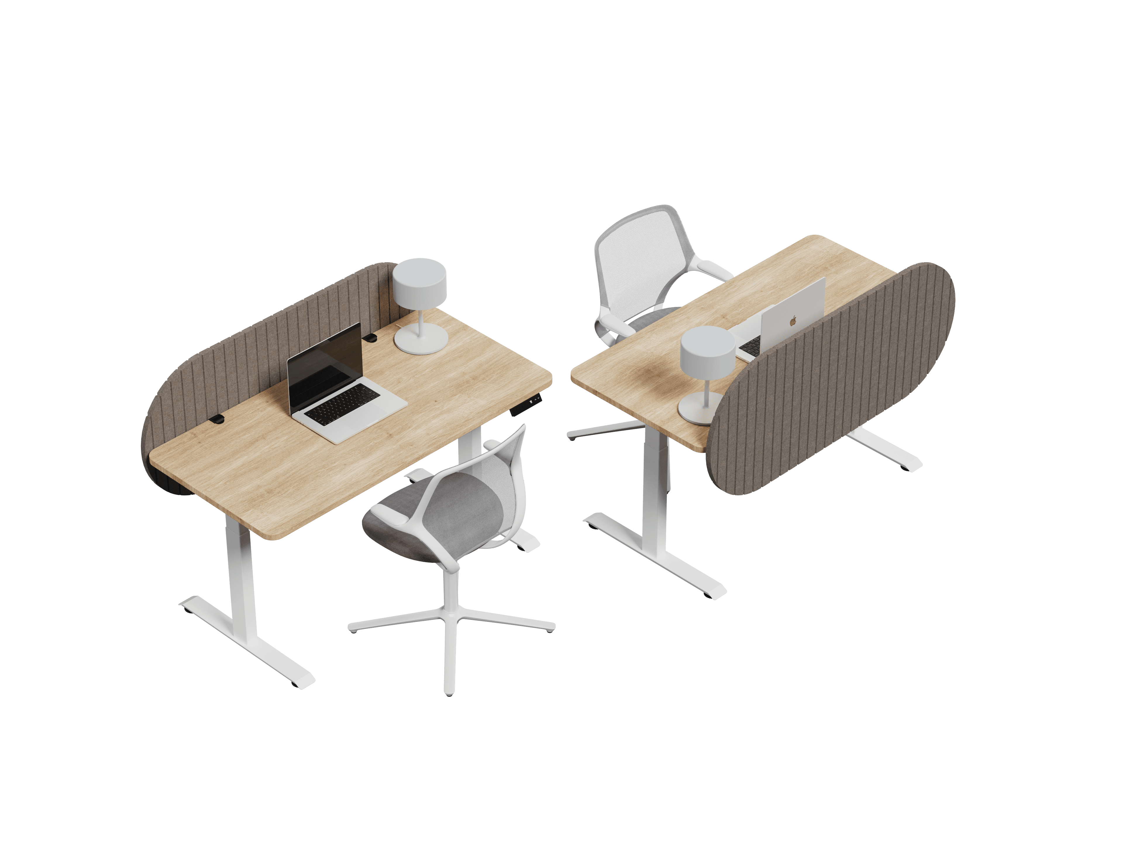 Nido Pildora vista isométrica — Feltform