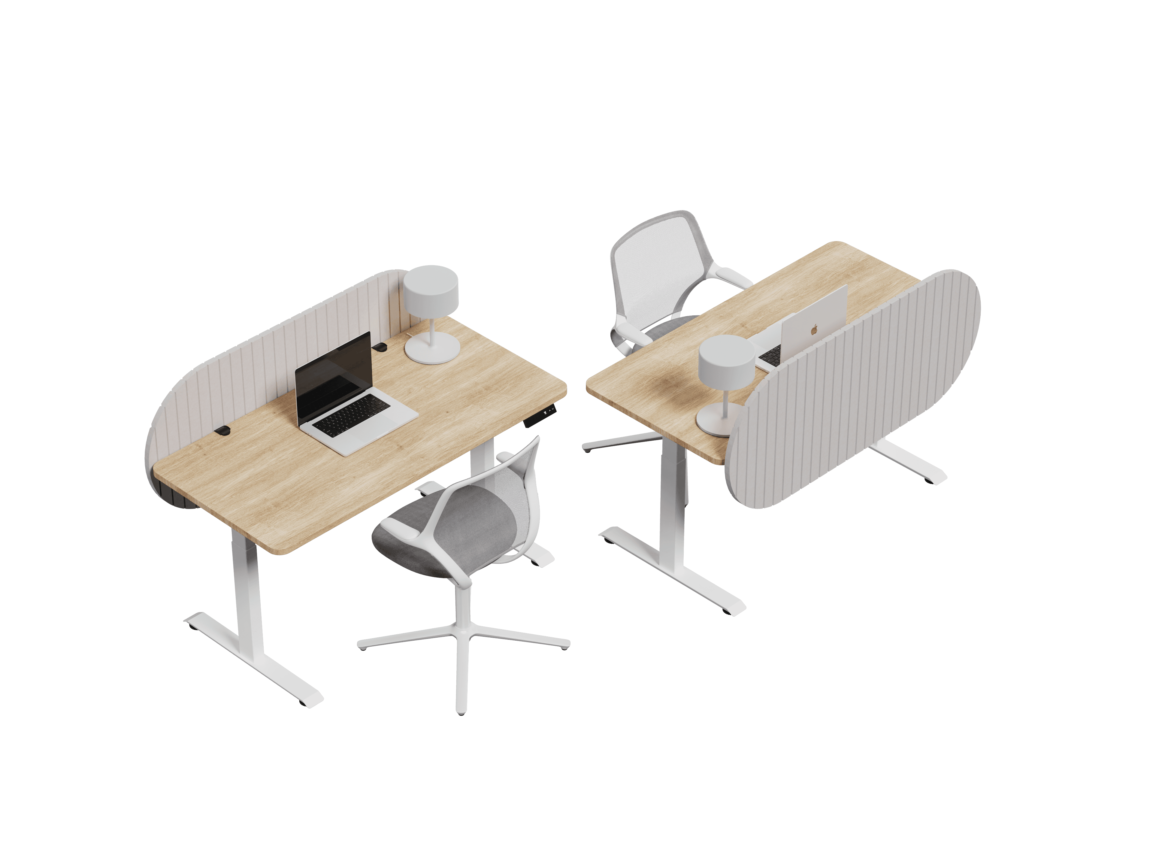 Nido Pildora vista isométrica — Feltform