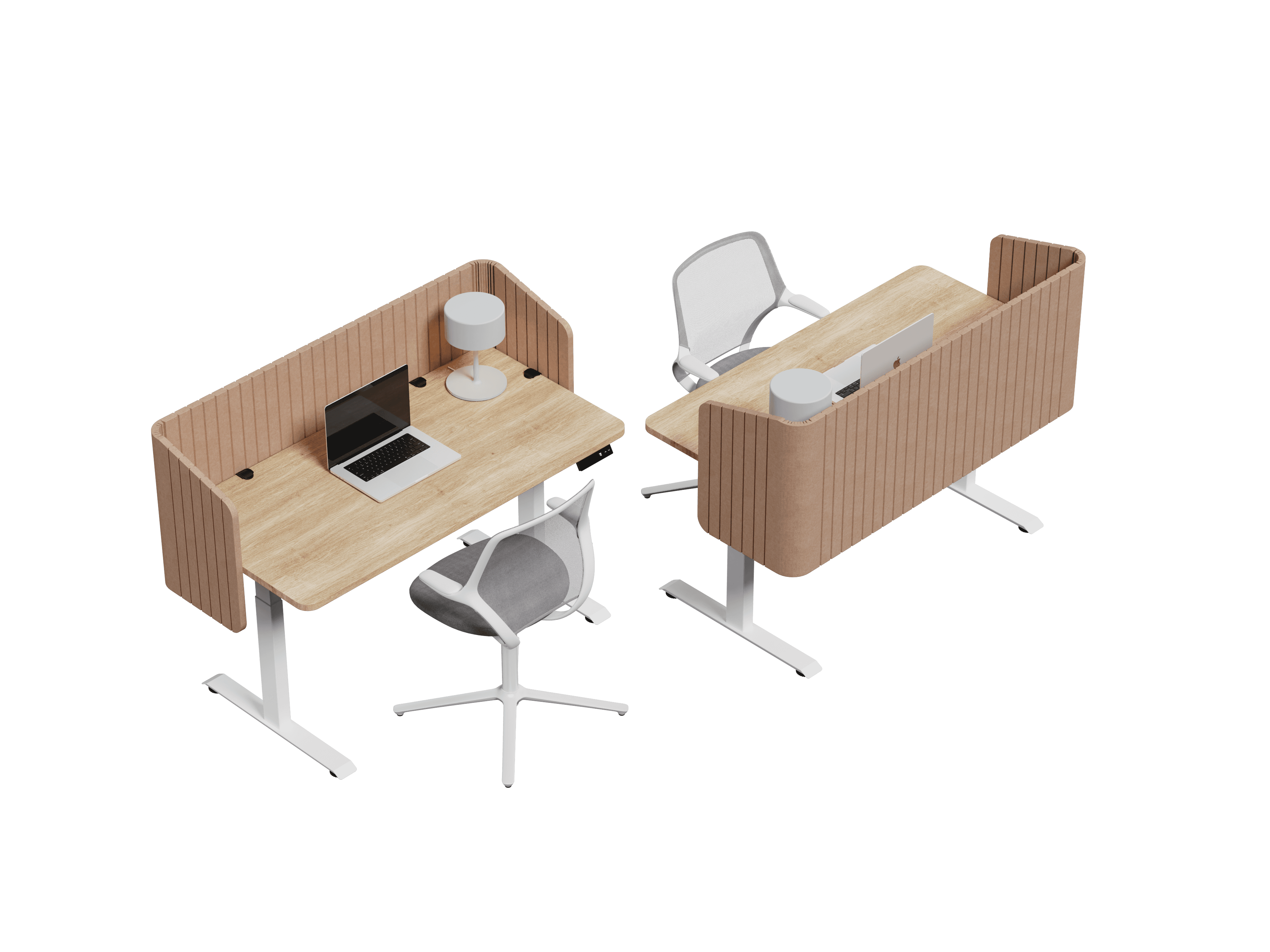 Nido Envolvente vista isométrica — Feltform