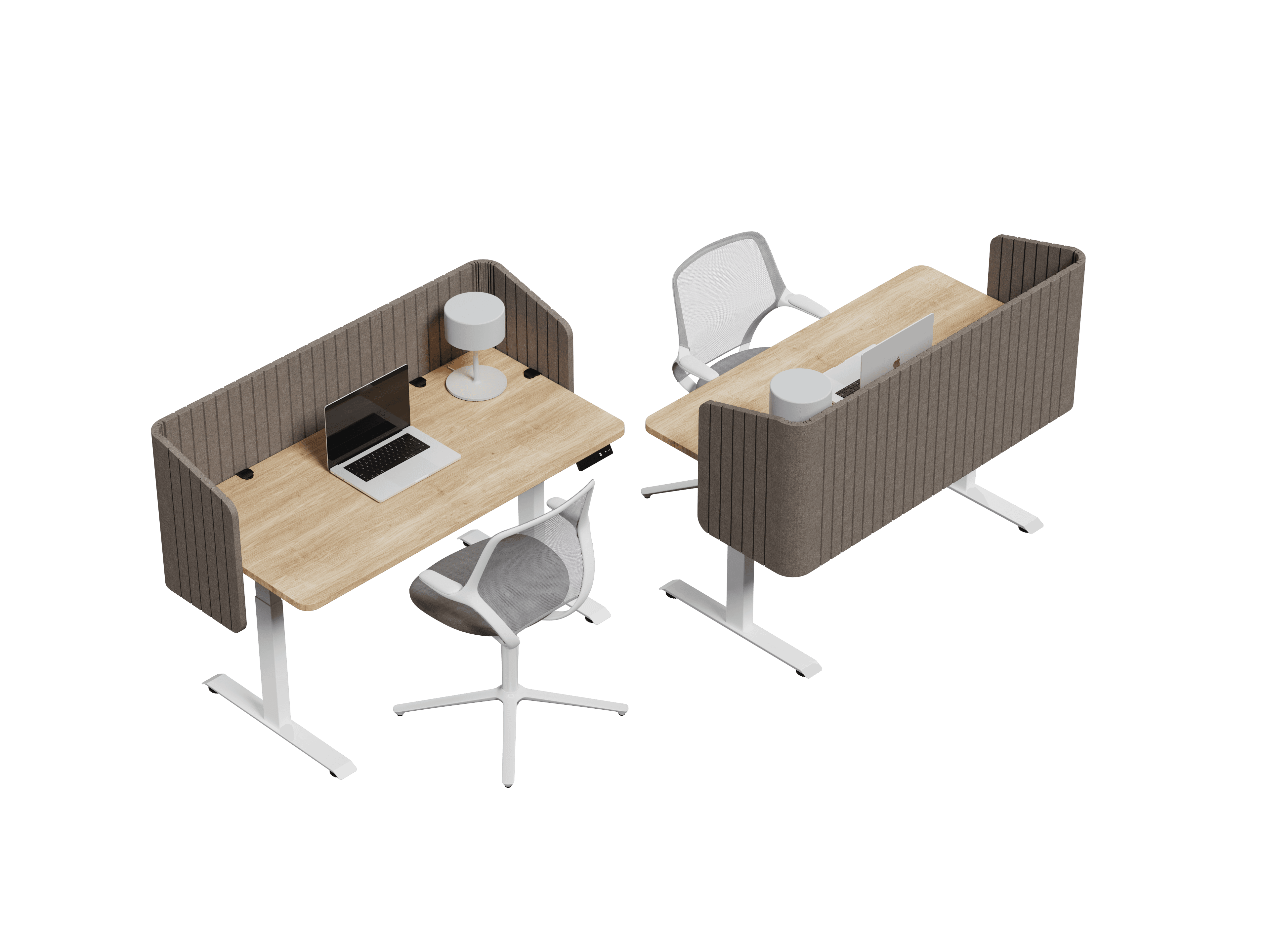 Nido Envolvente vista isométrica — Feltform