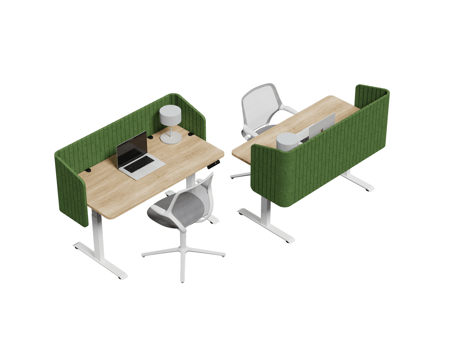 Nido Envolvente vista isométrica — Feltform