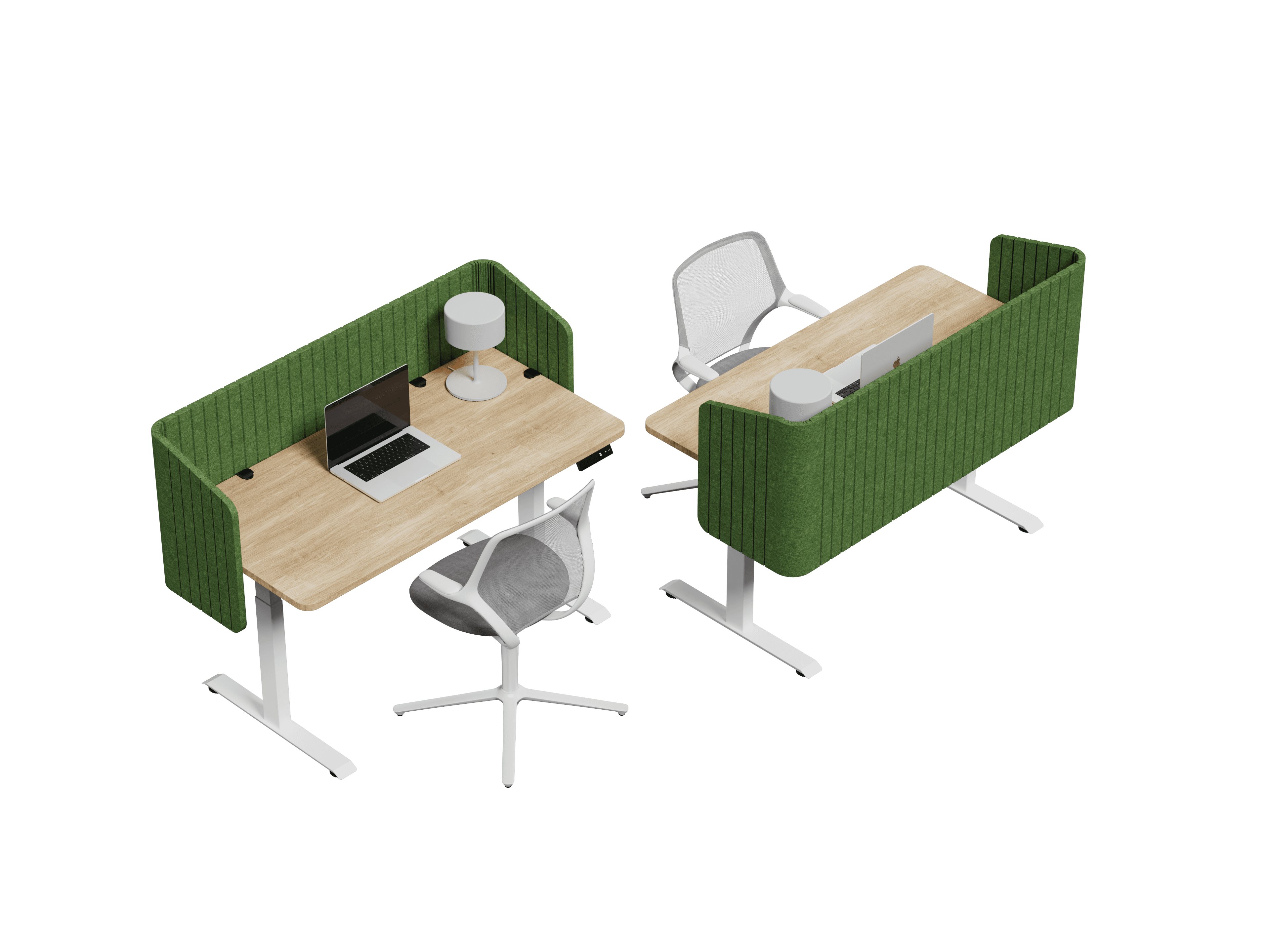 Nido Envolvente vista isométrica — Feltform