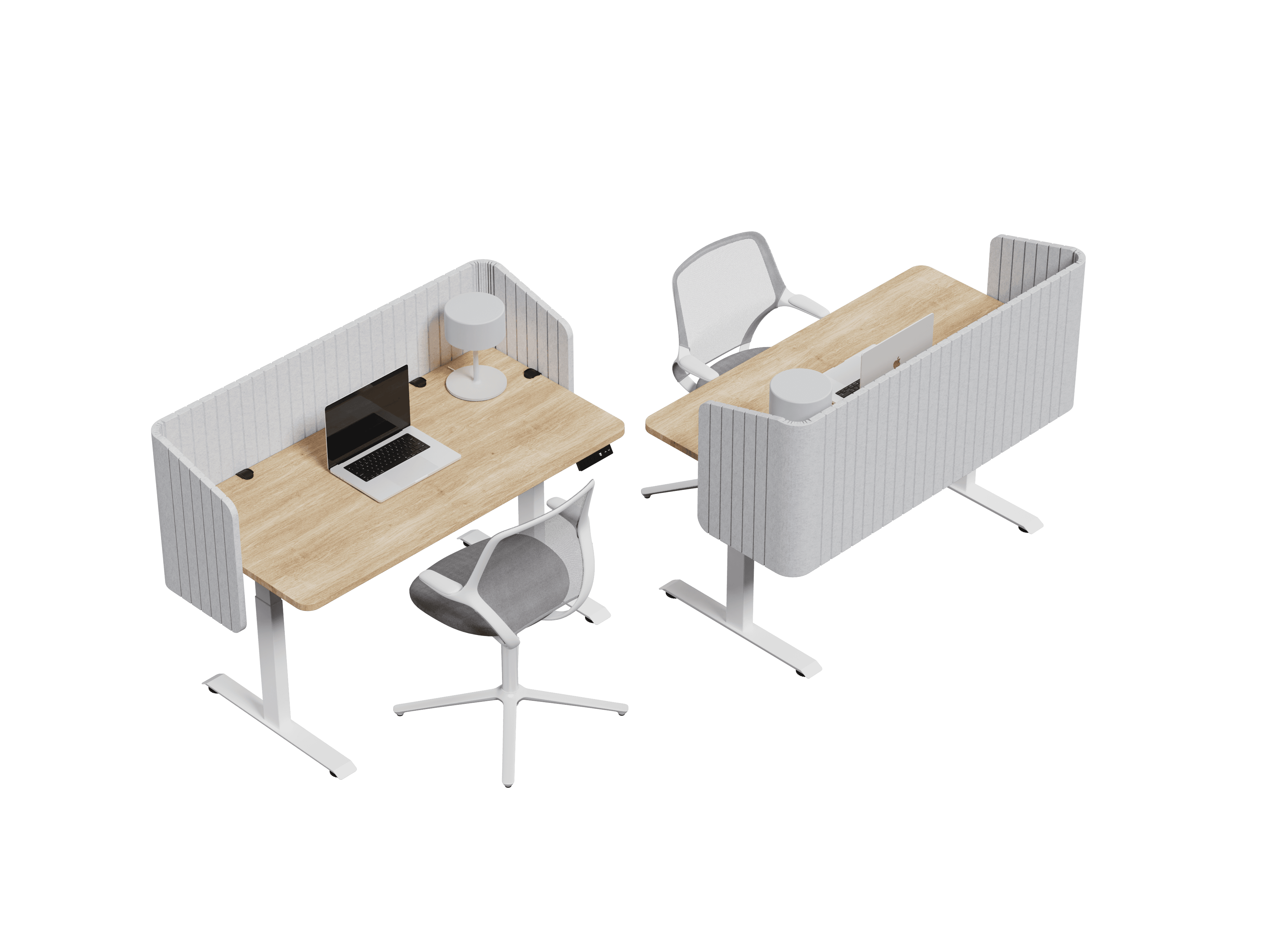 Nido Envolvente vista isométrica — Feltform