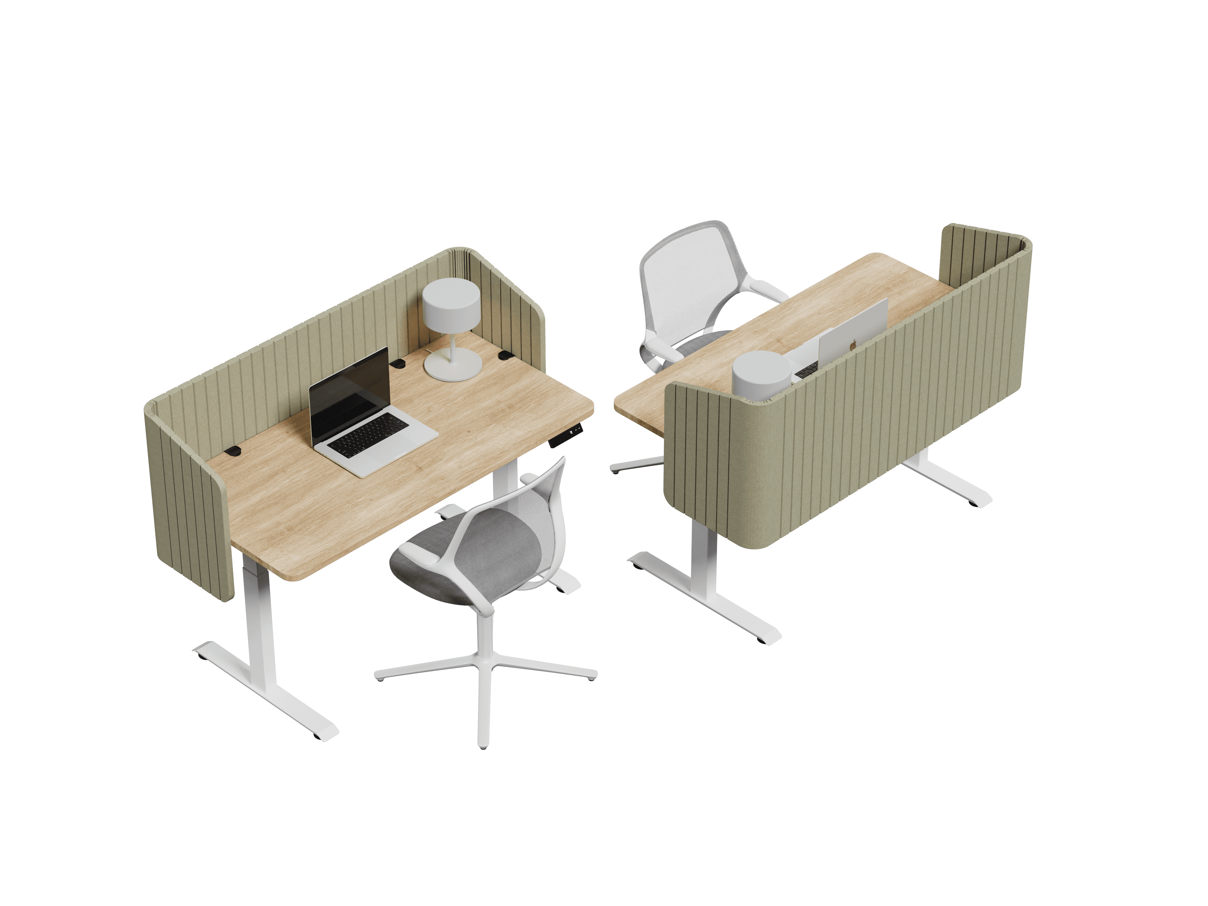 Nido Envolvente vista isométrica — Feltform