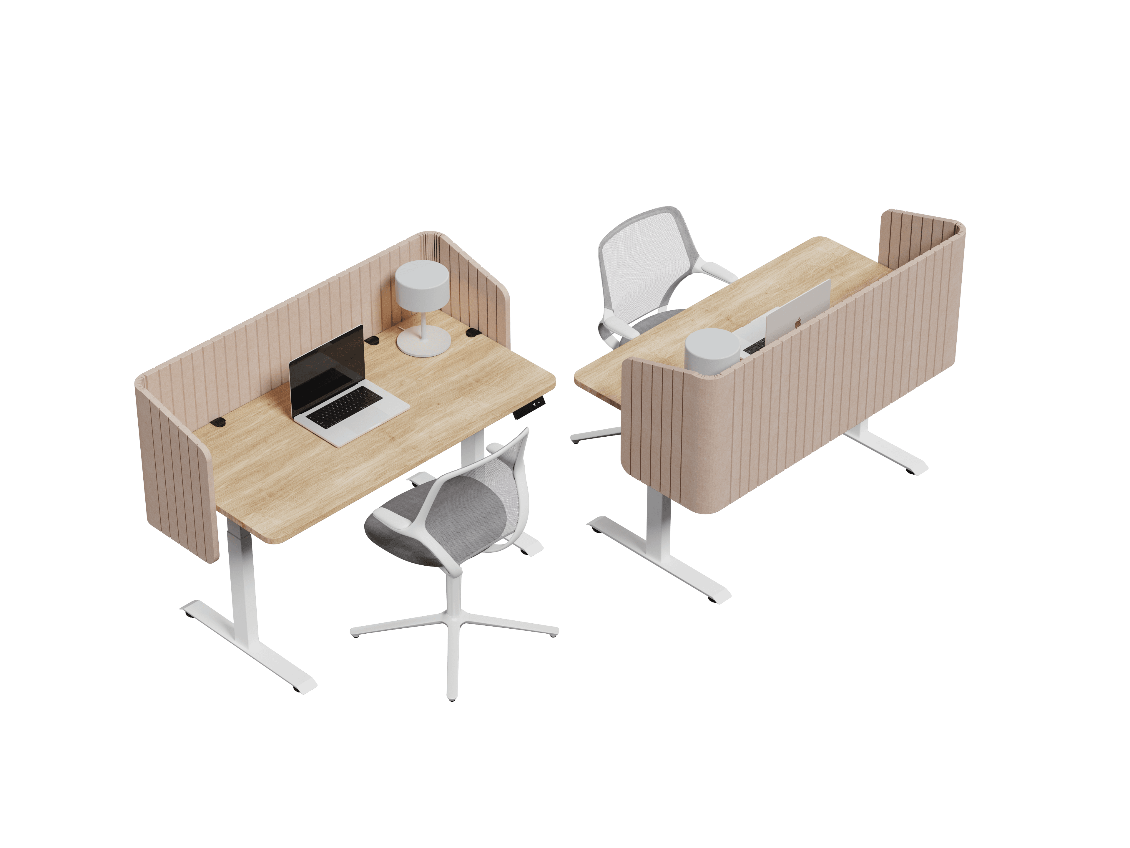 Nido Envolvente vista isométrica — Feltform
