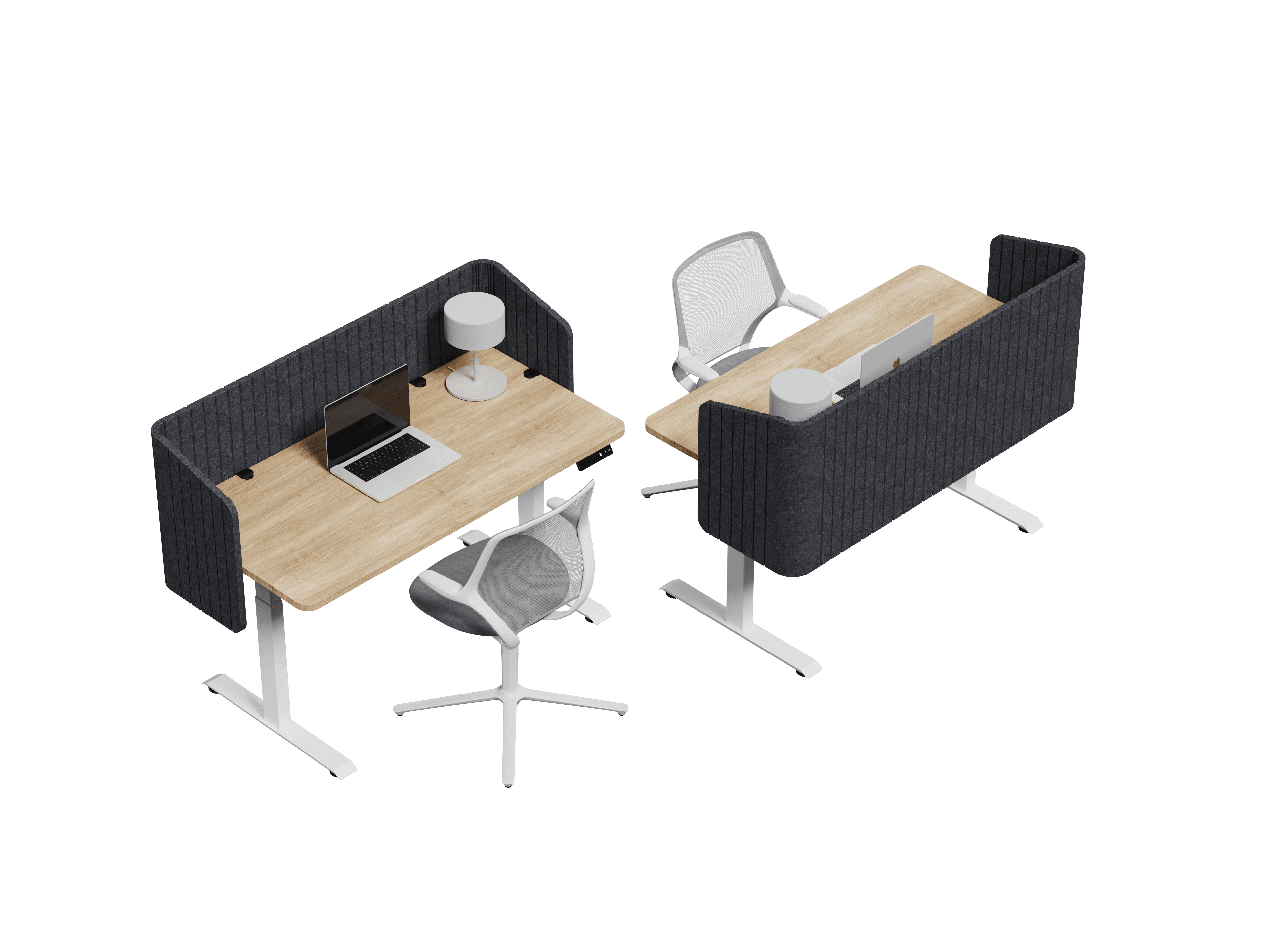 Nido Envolvente vista isométrica — Feltform