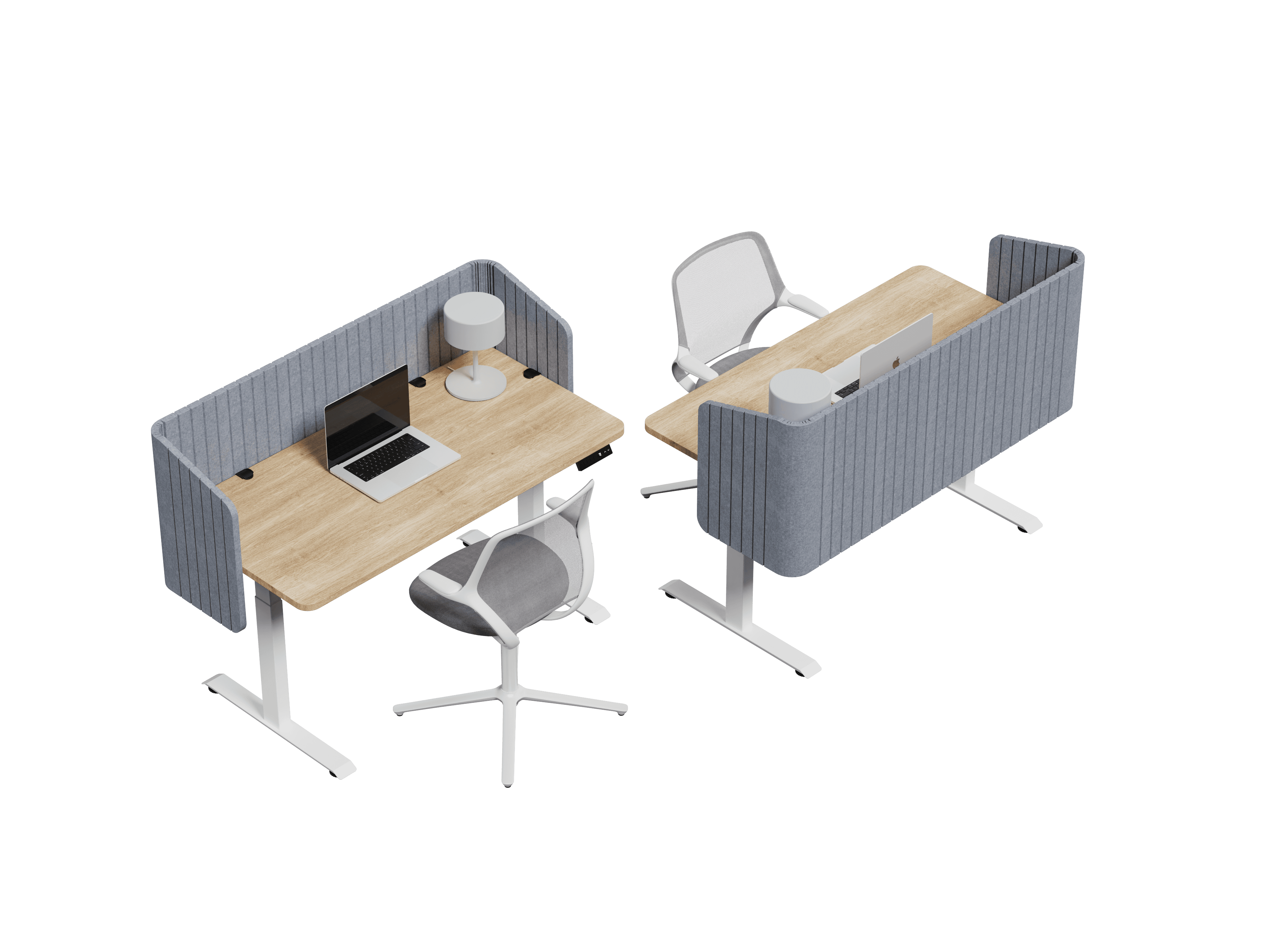 Nido Envolvente vista isométrica — Feltform