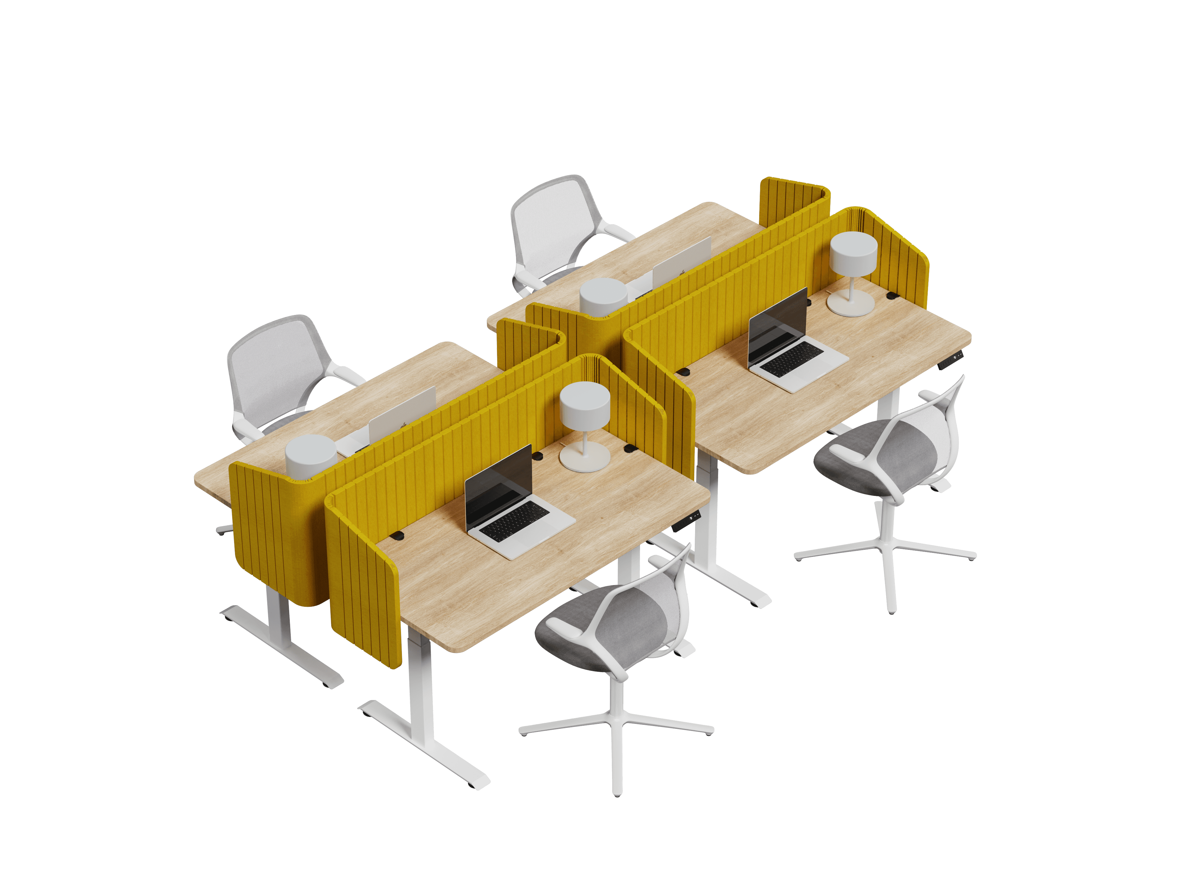 Nido Envolvente vista isométrica — Feltform