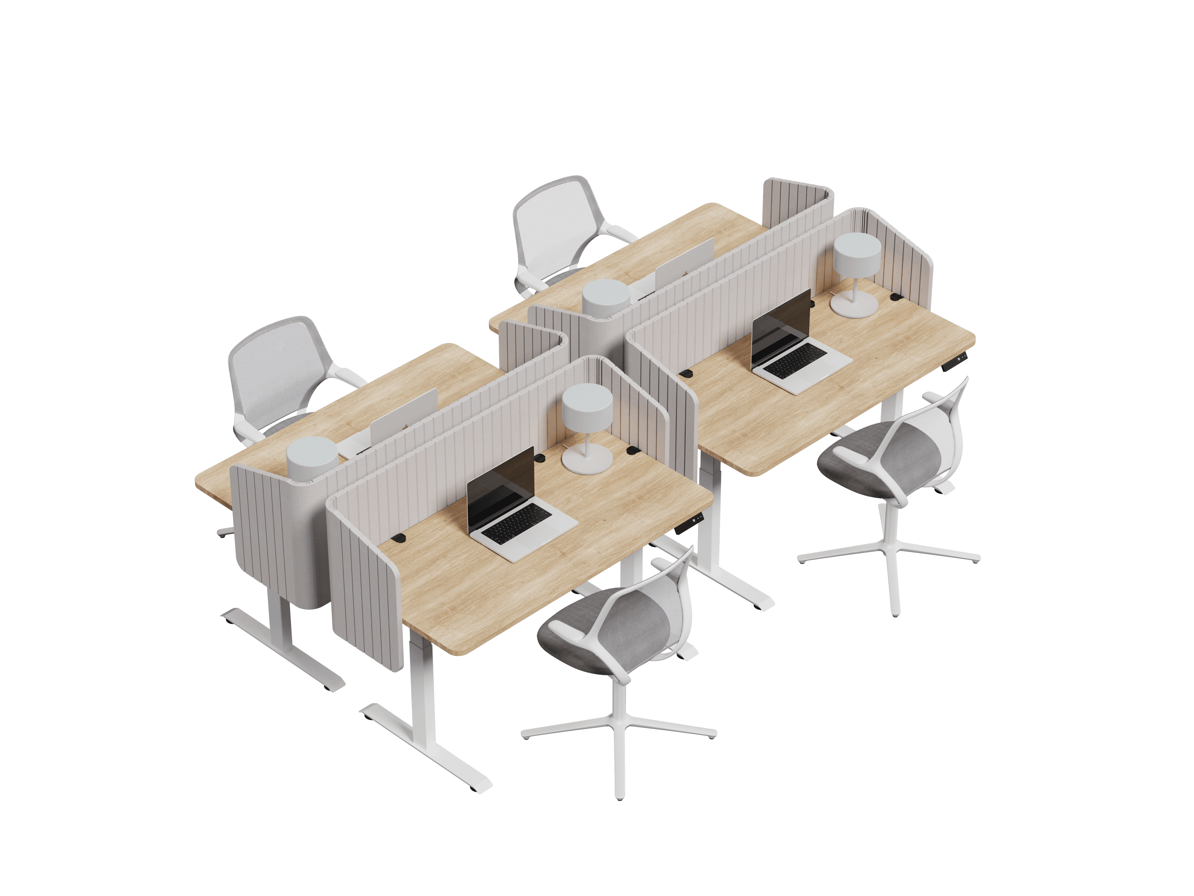 Nido Envolvente vista isométrica — Feltform