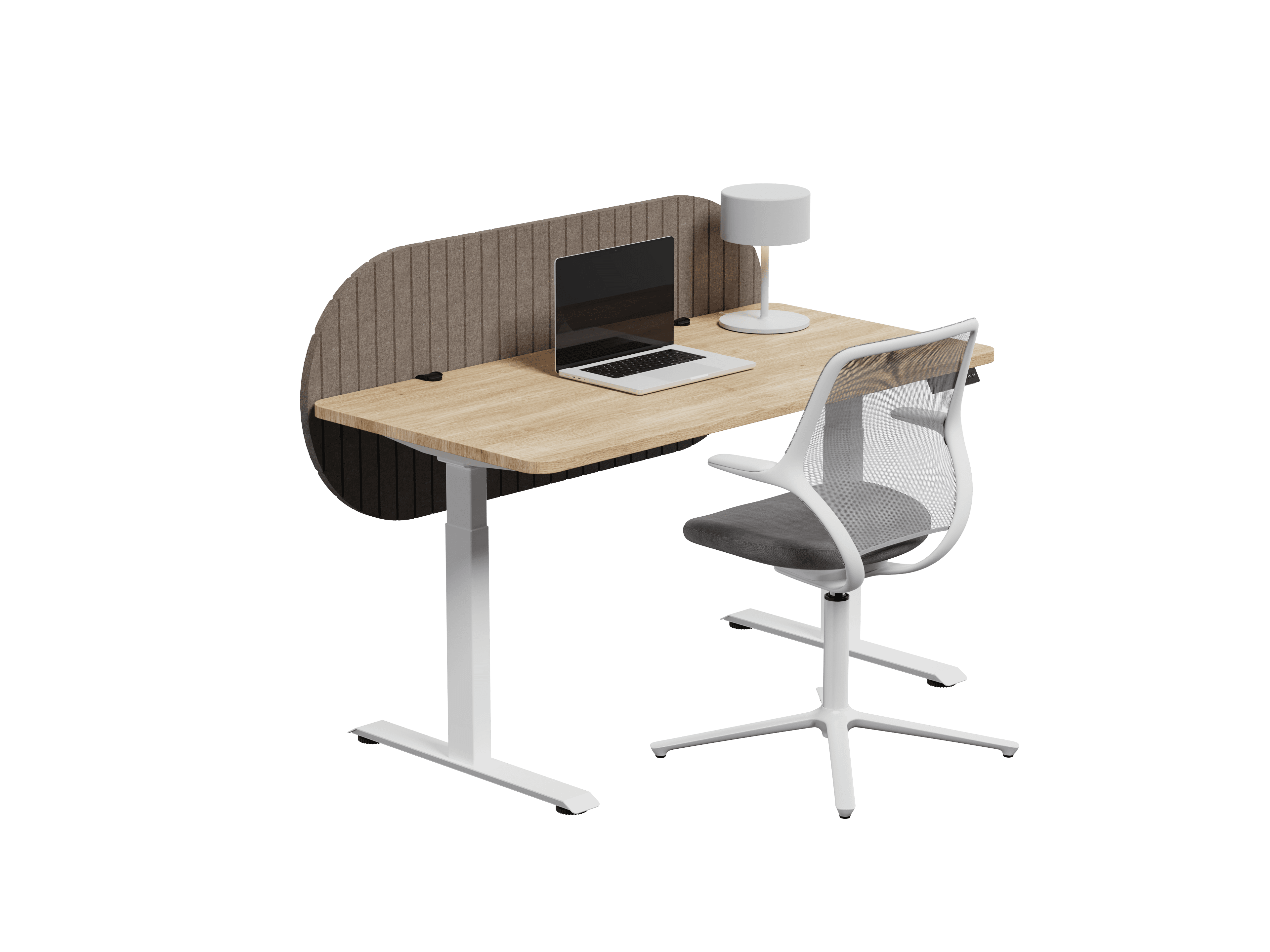 Nido Pildora vista isométrica — Feltform
