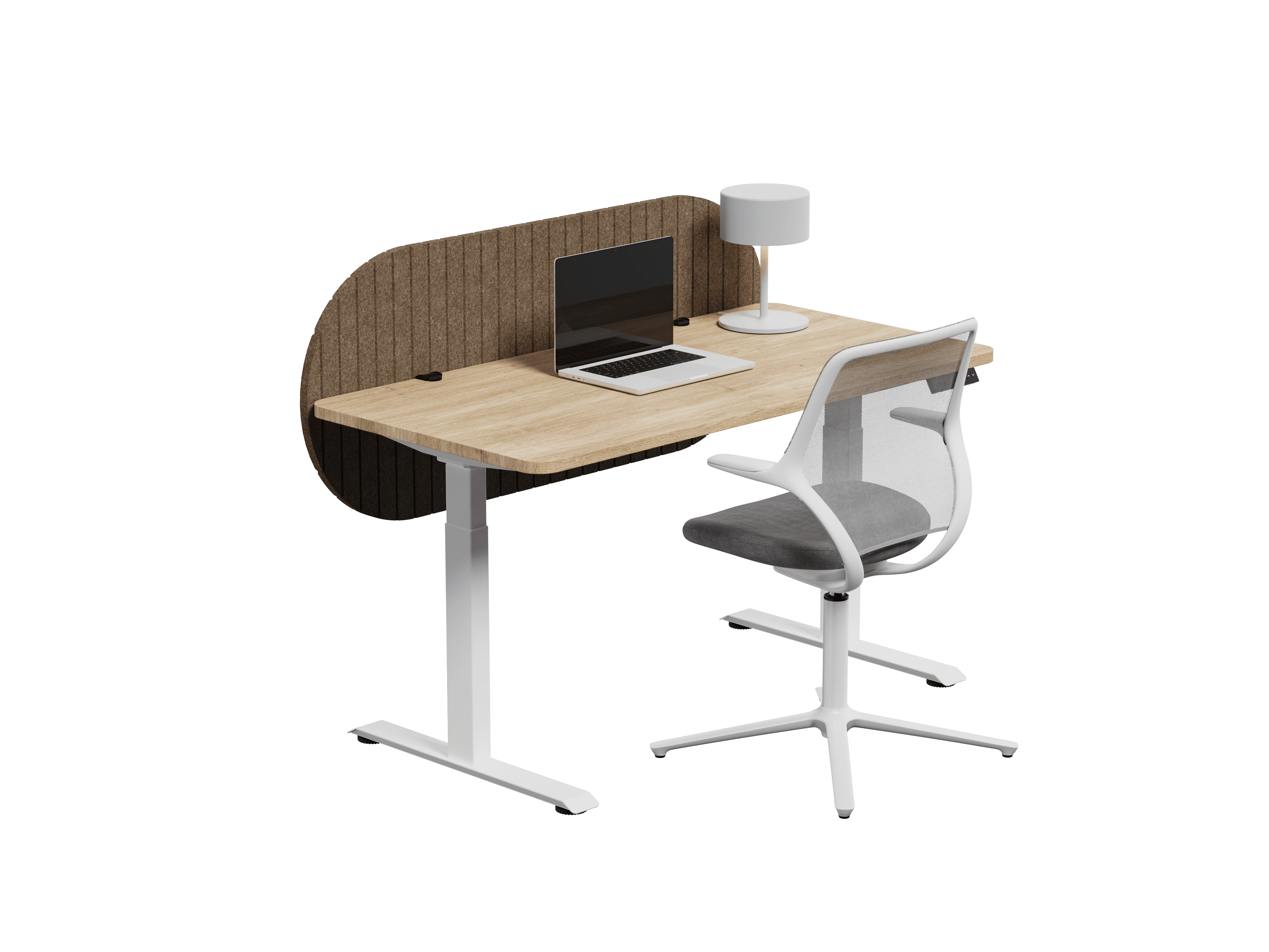 Nido Pildora vista isométrica — Feltform