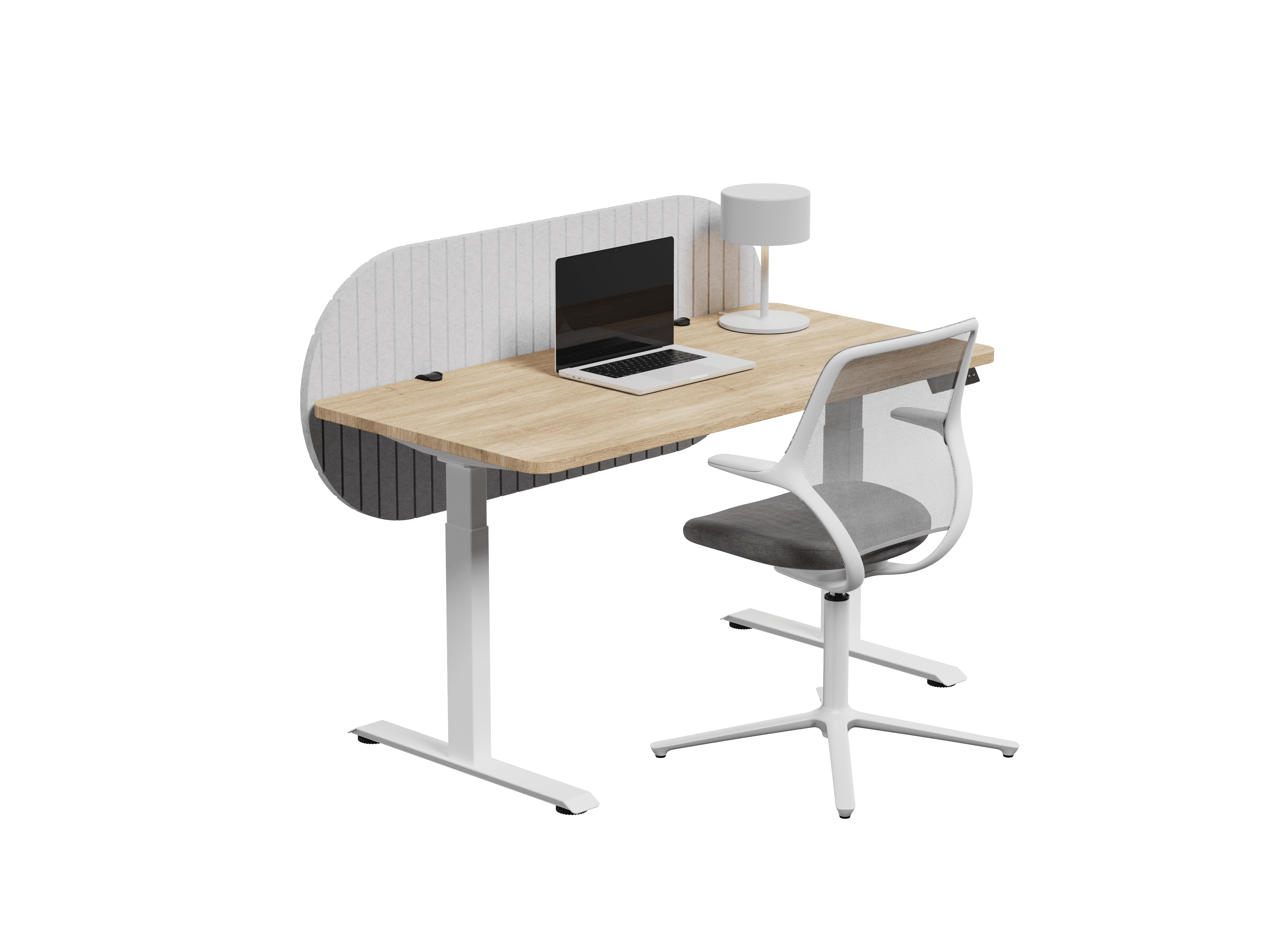 Nido Pildora vista isométrica — Feltform