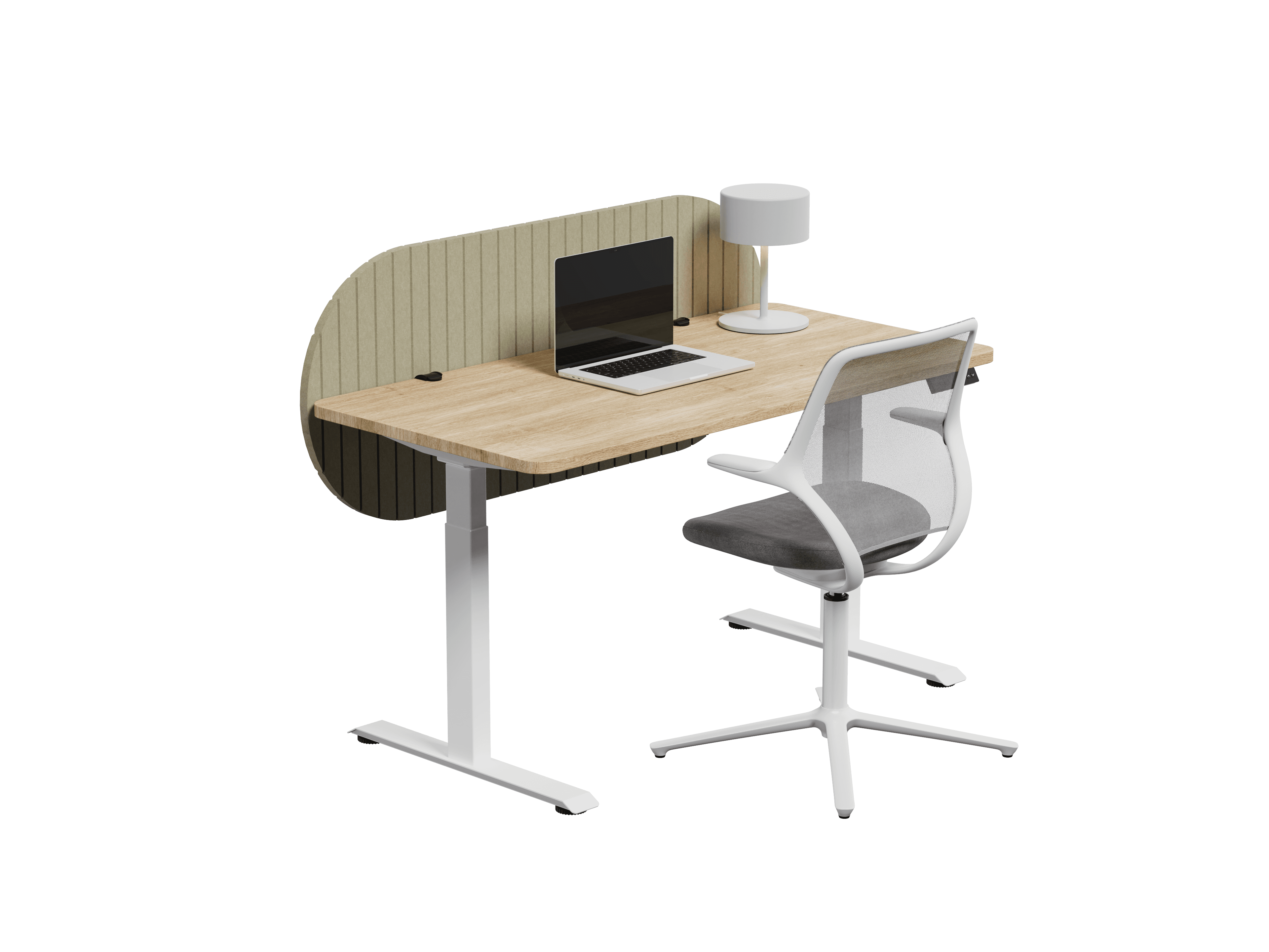 Nido Pildora vista isométrica — Feltform