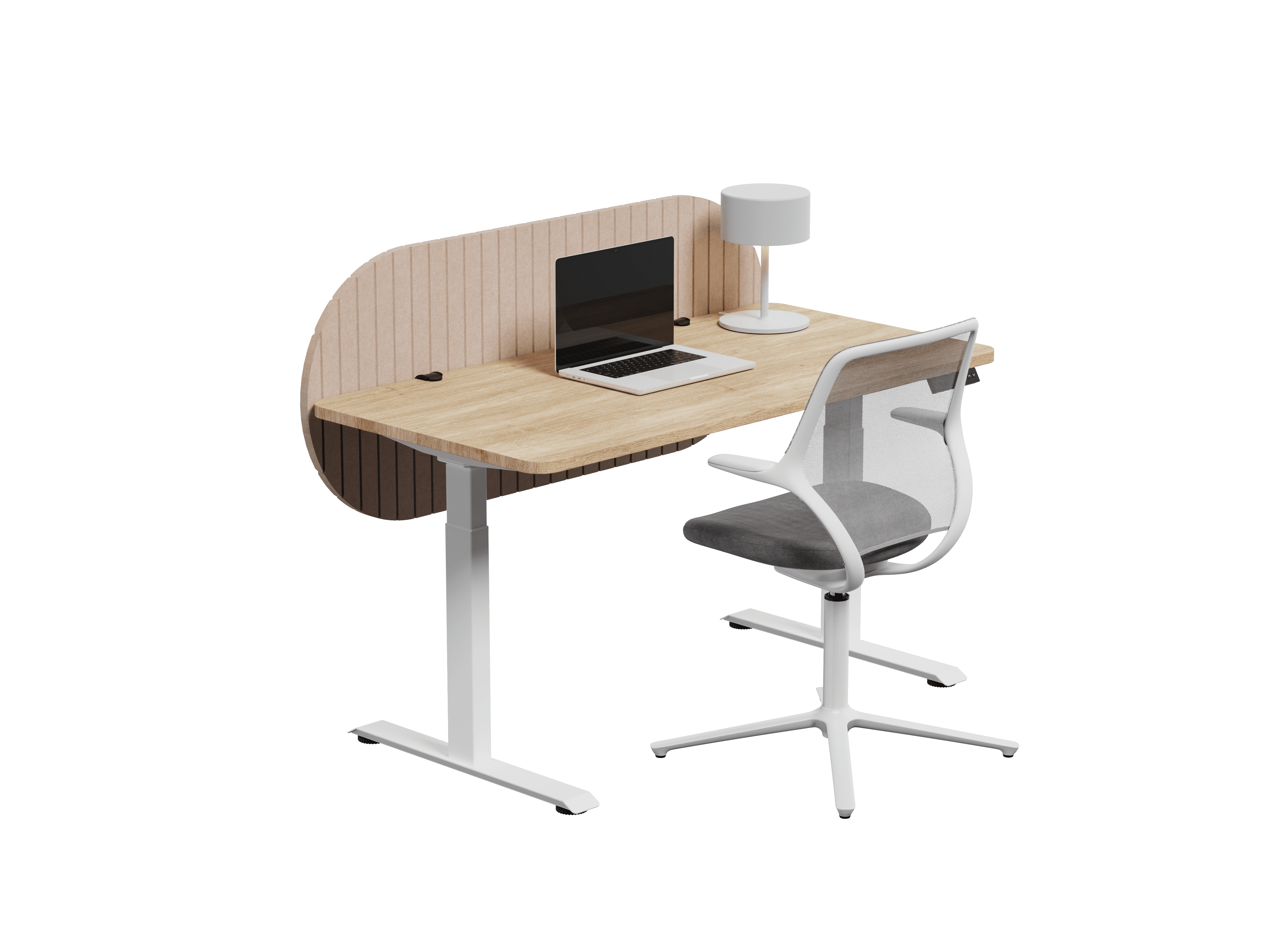 Nido Pildora vista isométrica — Feltform