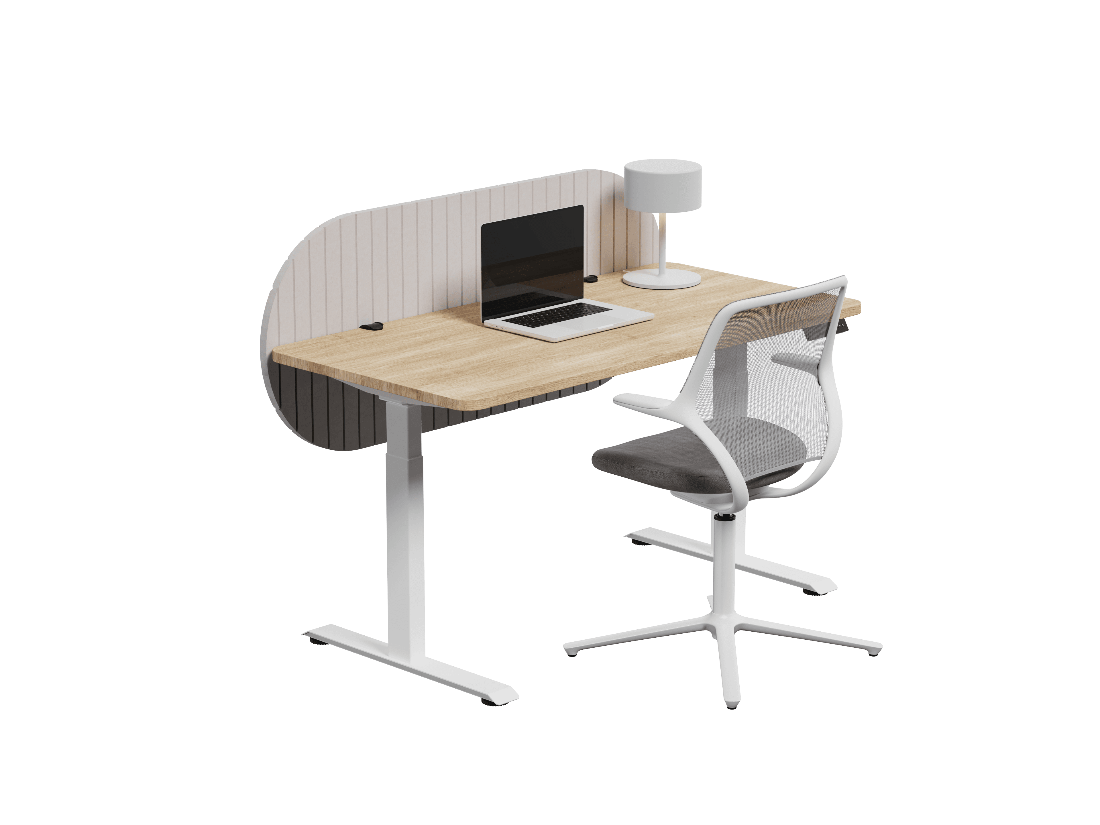 Nido Pildora vista isométrica — Feltform