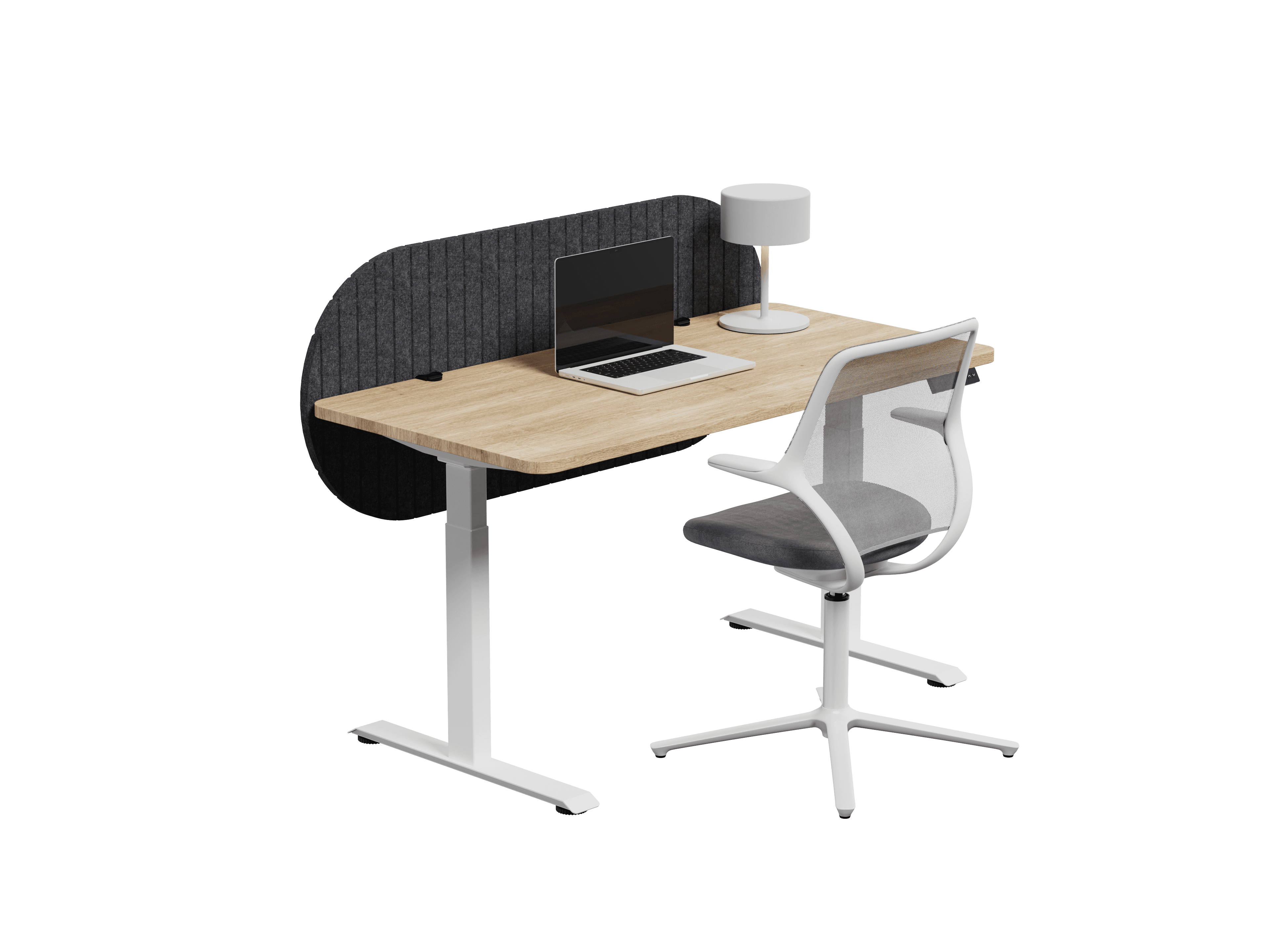 Nido Pildora vista isométrica — Feltform