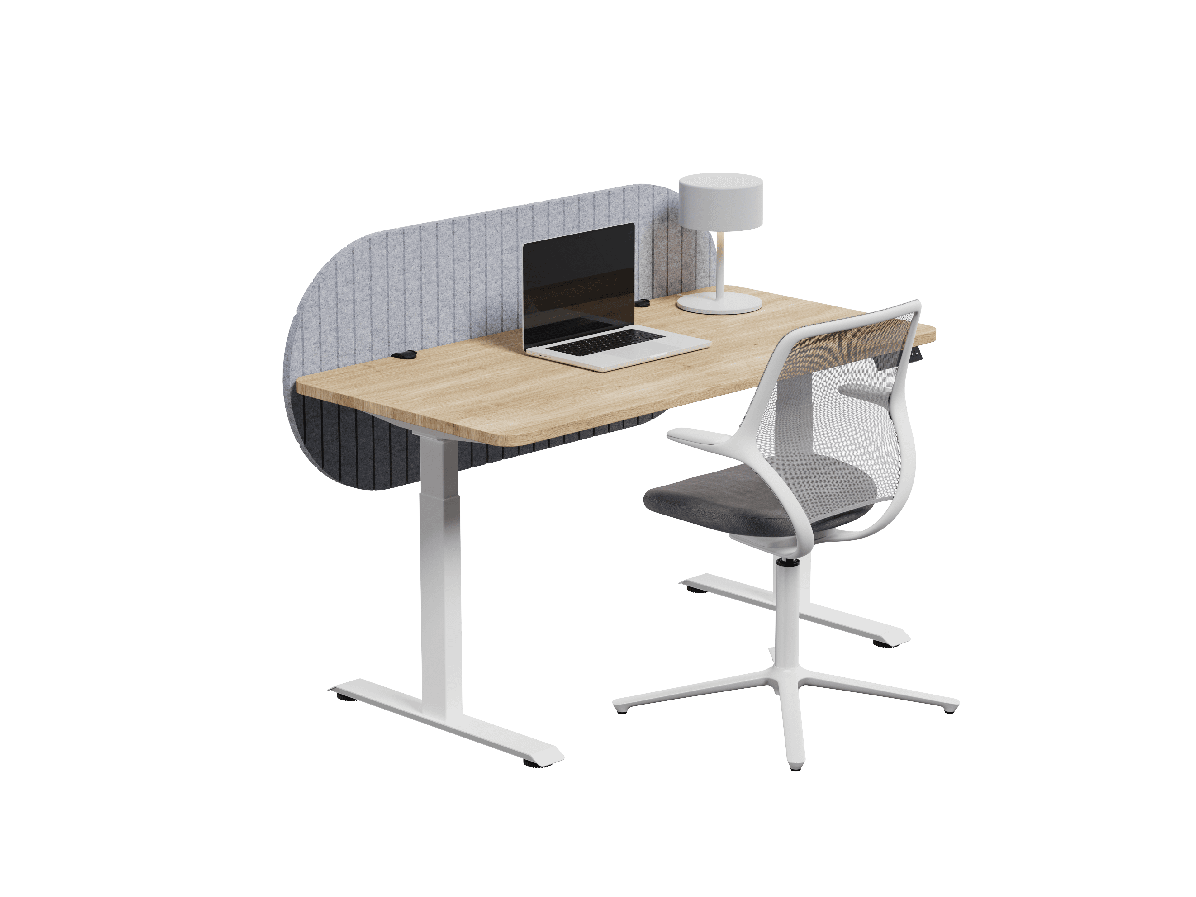 Nido Pildora vista isométrica — Feltform