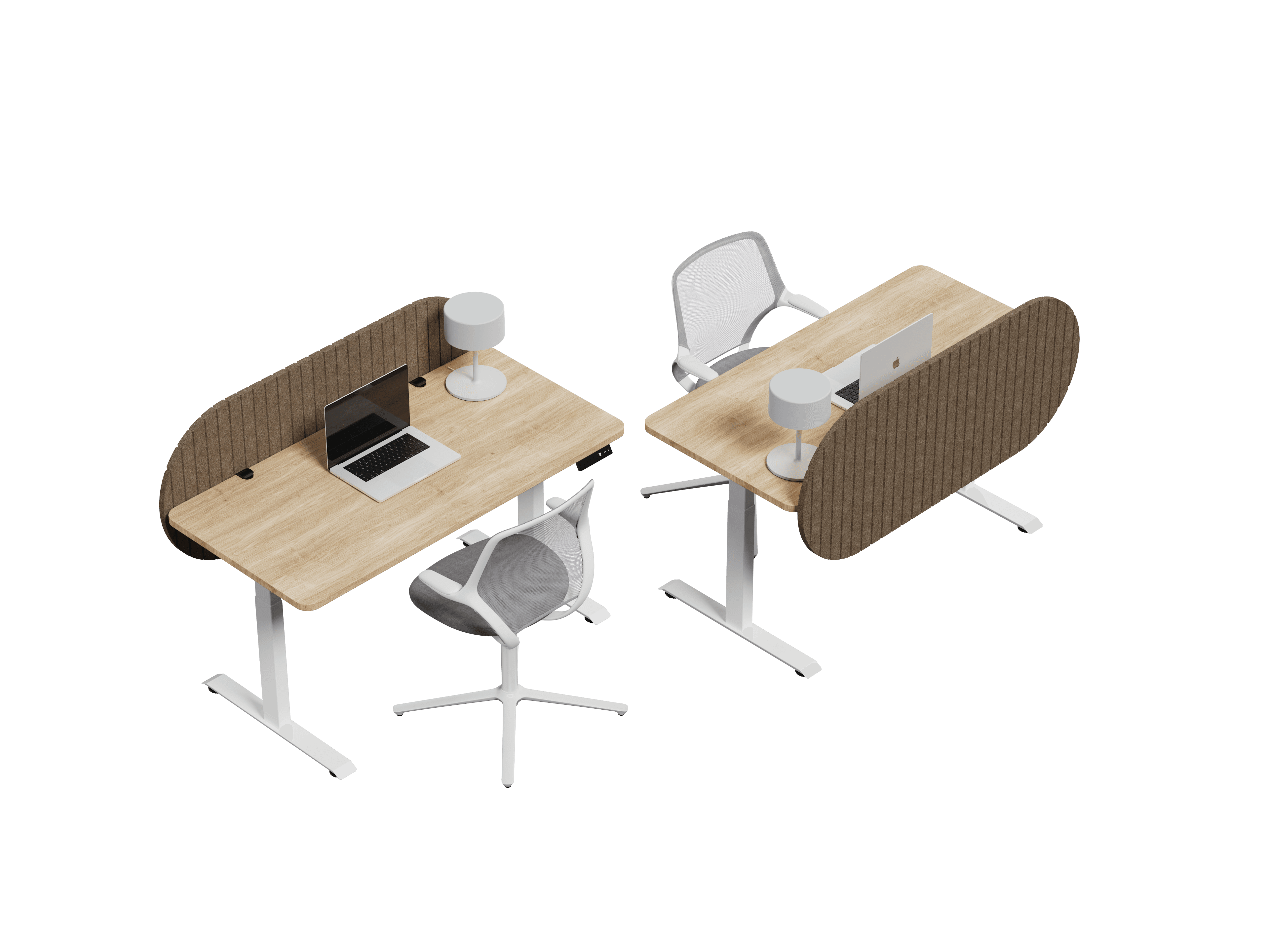 Nido Pildora vista isométrica — Feltform