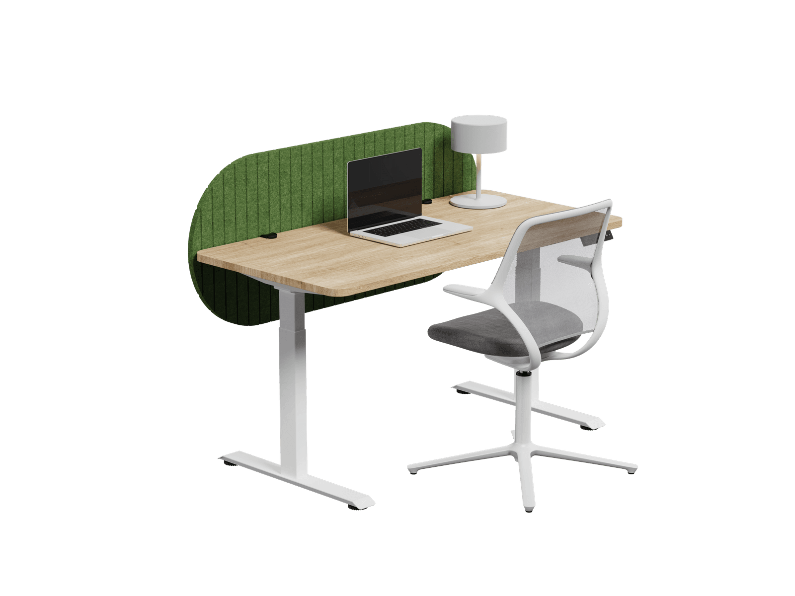 Nido Pildora vista isométrica — Feltform