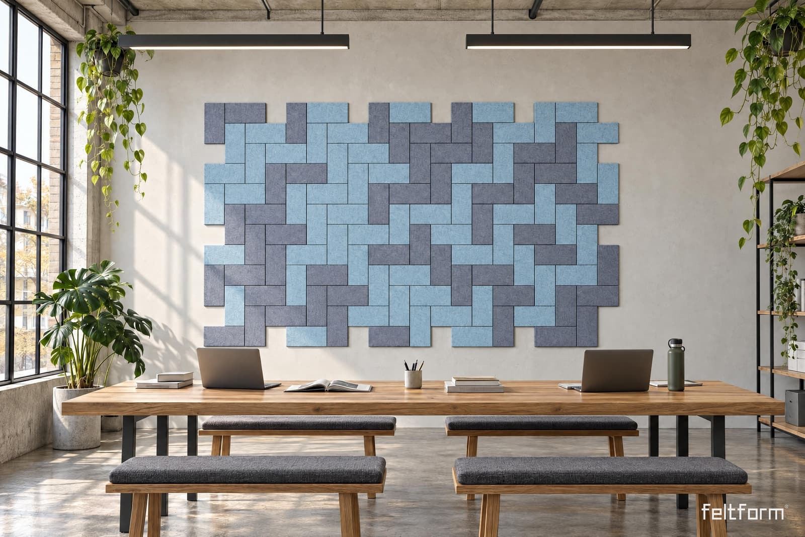 Brick de frente, render ambientado desde el configurador
