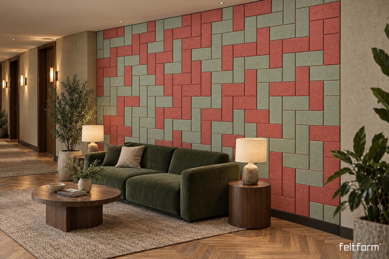 Brick de frente, render ambientado desde el configurador