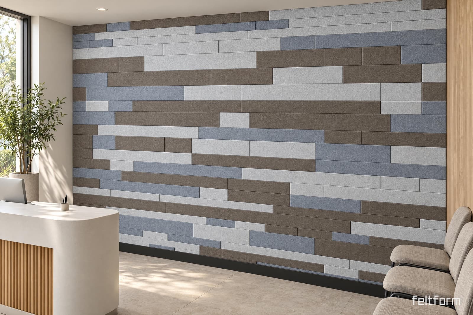 Brick de frente, render ambientado desde el configurador