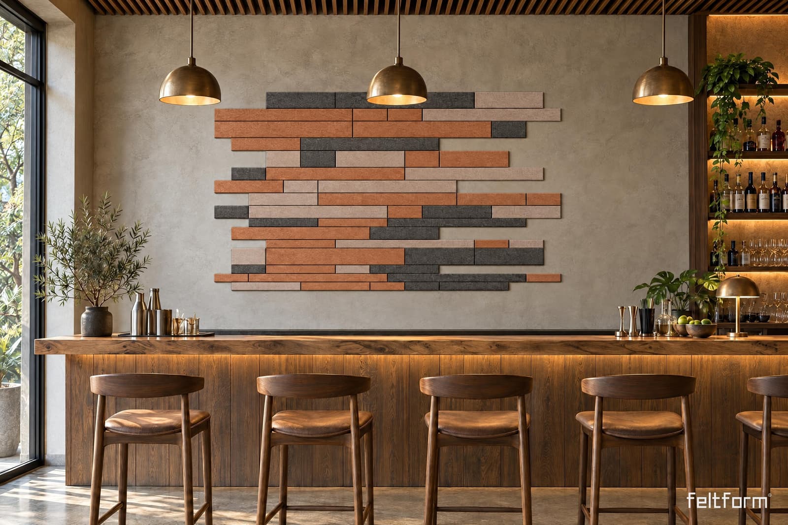 Brick de frente, render ambientado desde el configurador