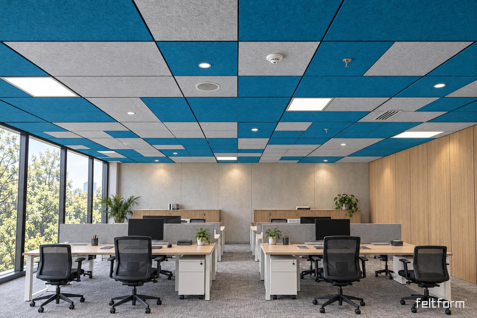 Cluster de frente, render ambientado desde el configurador
