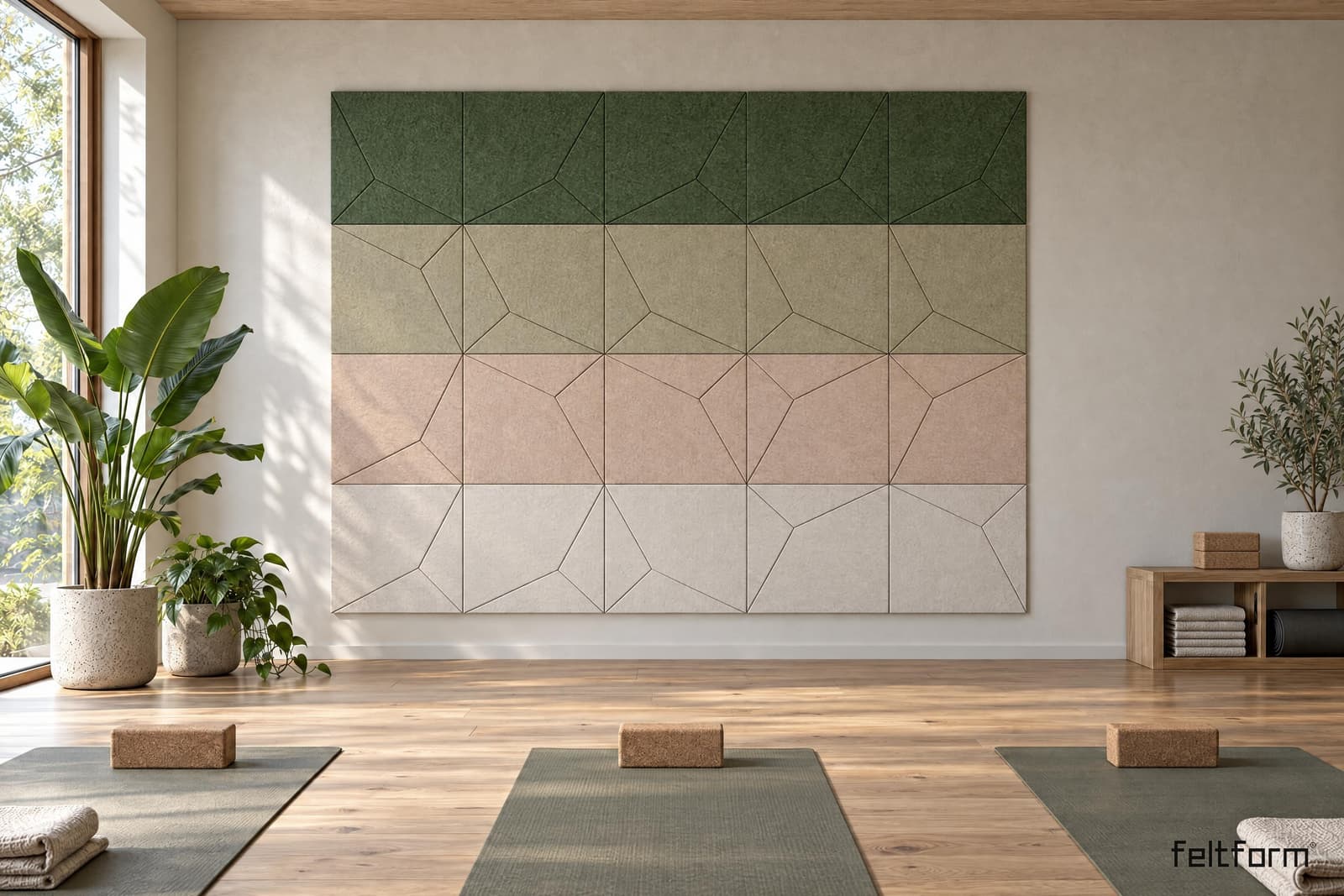 Constellations Wall de frente, render ambientado desde el configurador