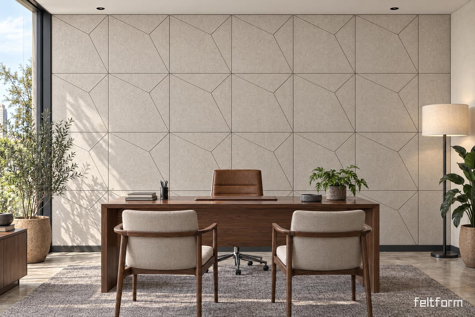 Constellations Wall de frente, render ambientado desde el configurador