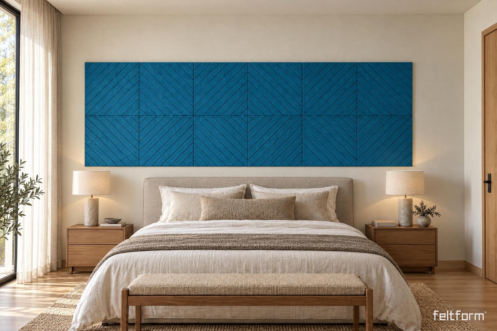 Diagonals Wall de frente, render ambientado desde el configurador
