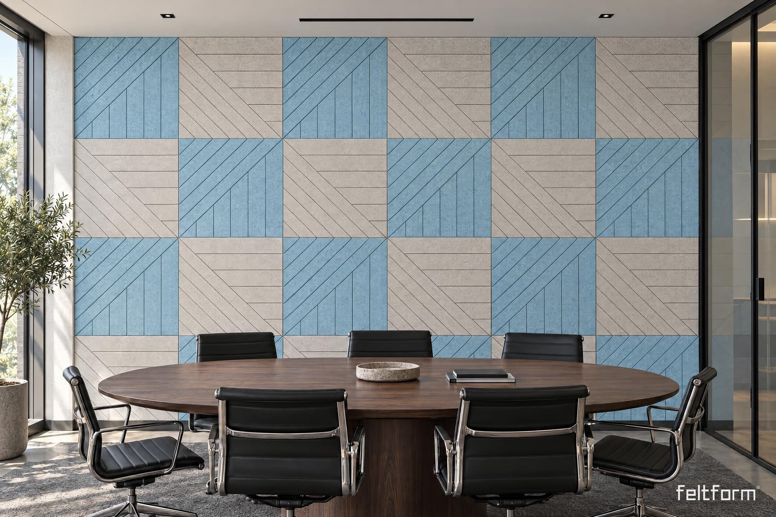 Doublelines Wall de frente, render ambientado desde el configurador