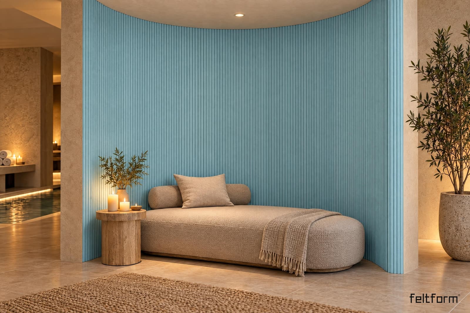 Flex de frente, render ambientado desde el configurador