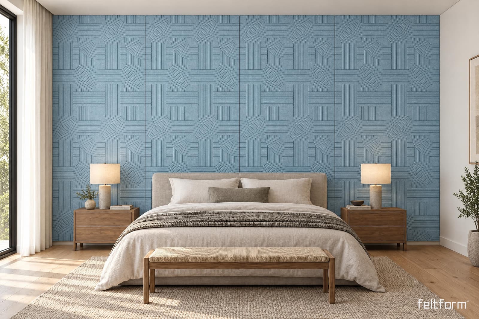 Interlock de frente, render ambientado desde el configurador