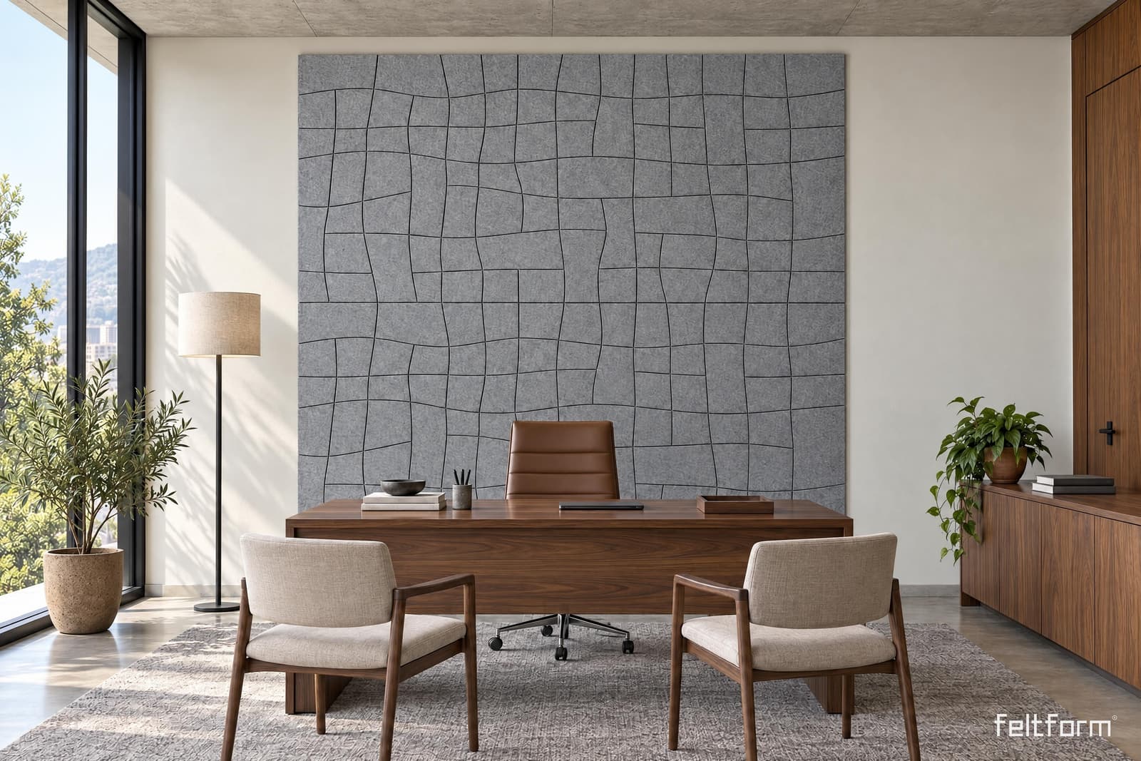 Lattice de frente, render ambientado desde el configurador