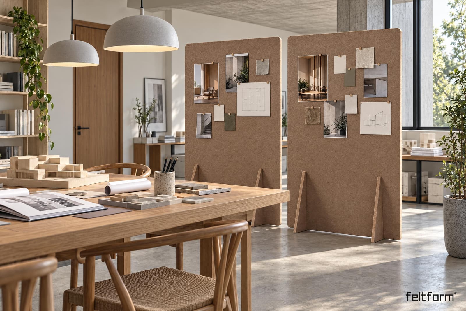 Muga de frente, render ambientado desde el configurador