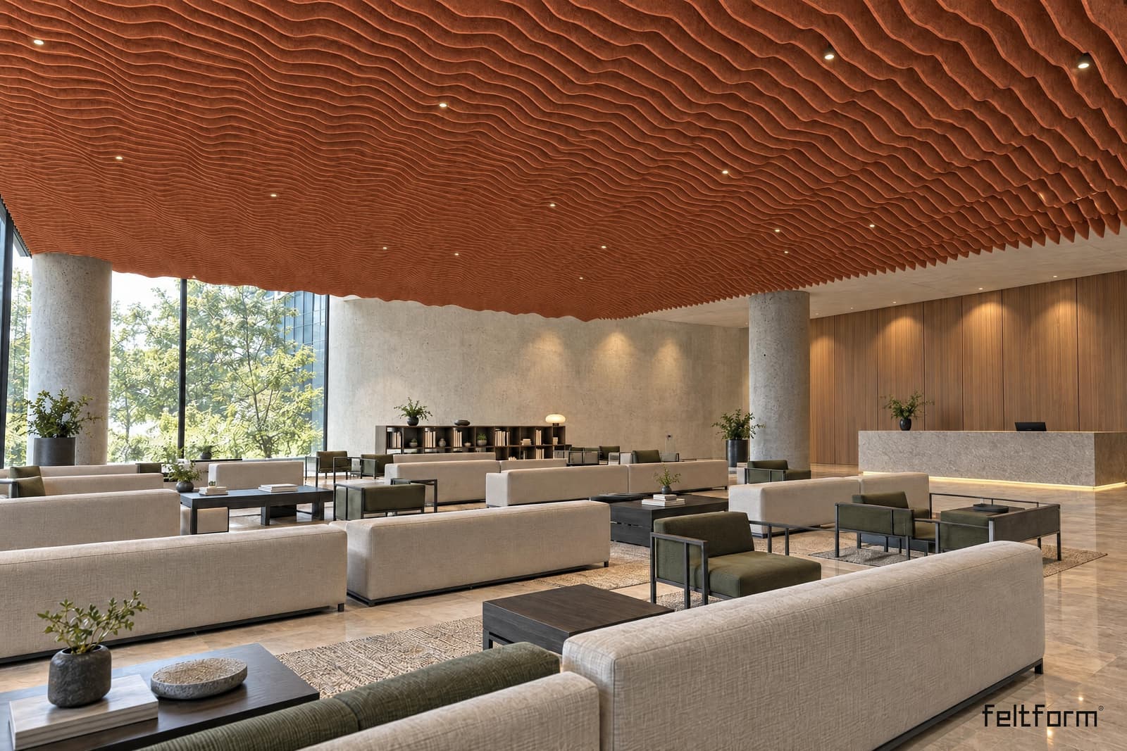 Organic de frente, render ambientado desde el configurador