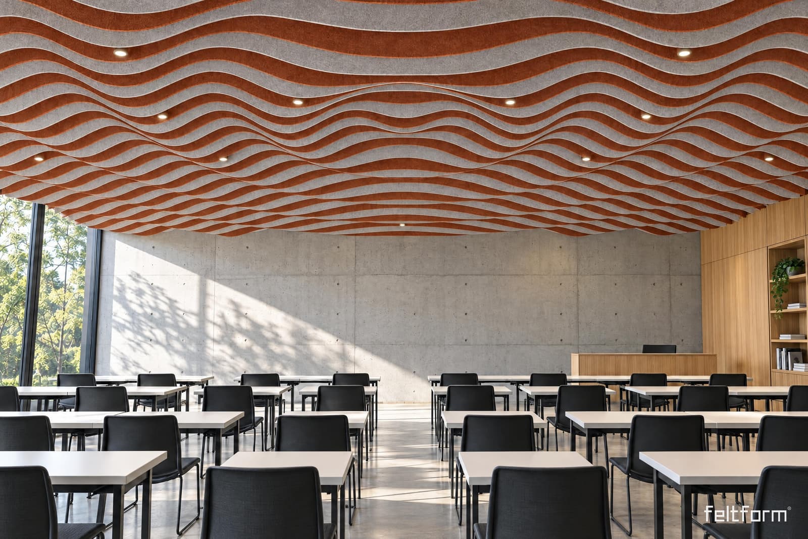 Ripple de frente, render ambientado desde el configurador