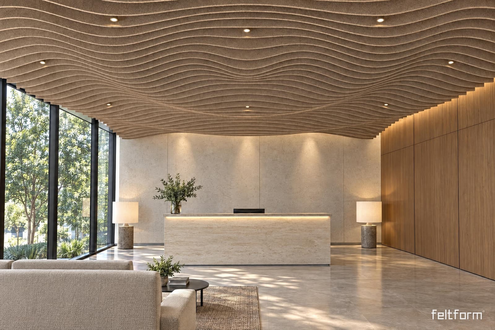 Ripple de frente, render ambientado desde el configurador
