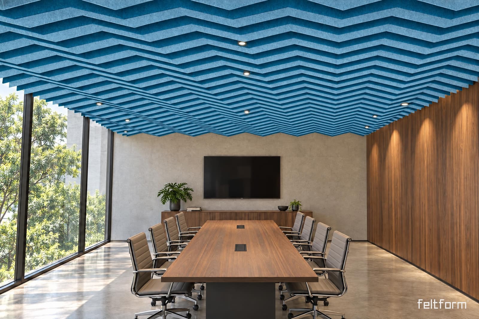 Triangle de frente, render ambientado desde el configurador