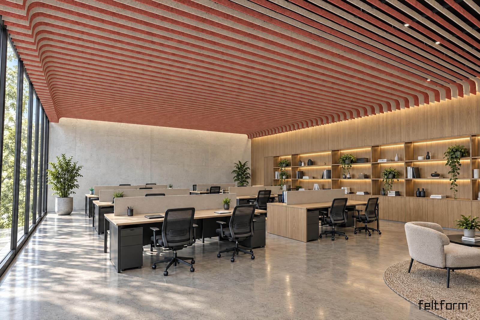 Vault de frente, render ambientado desde el configurador
