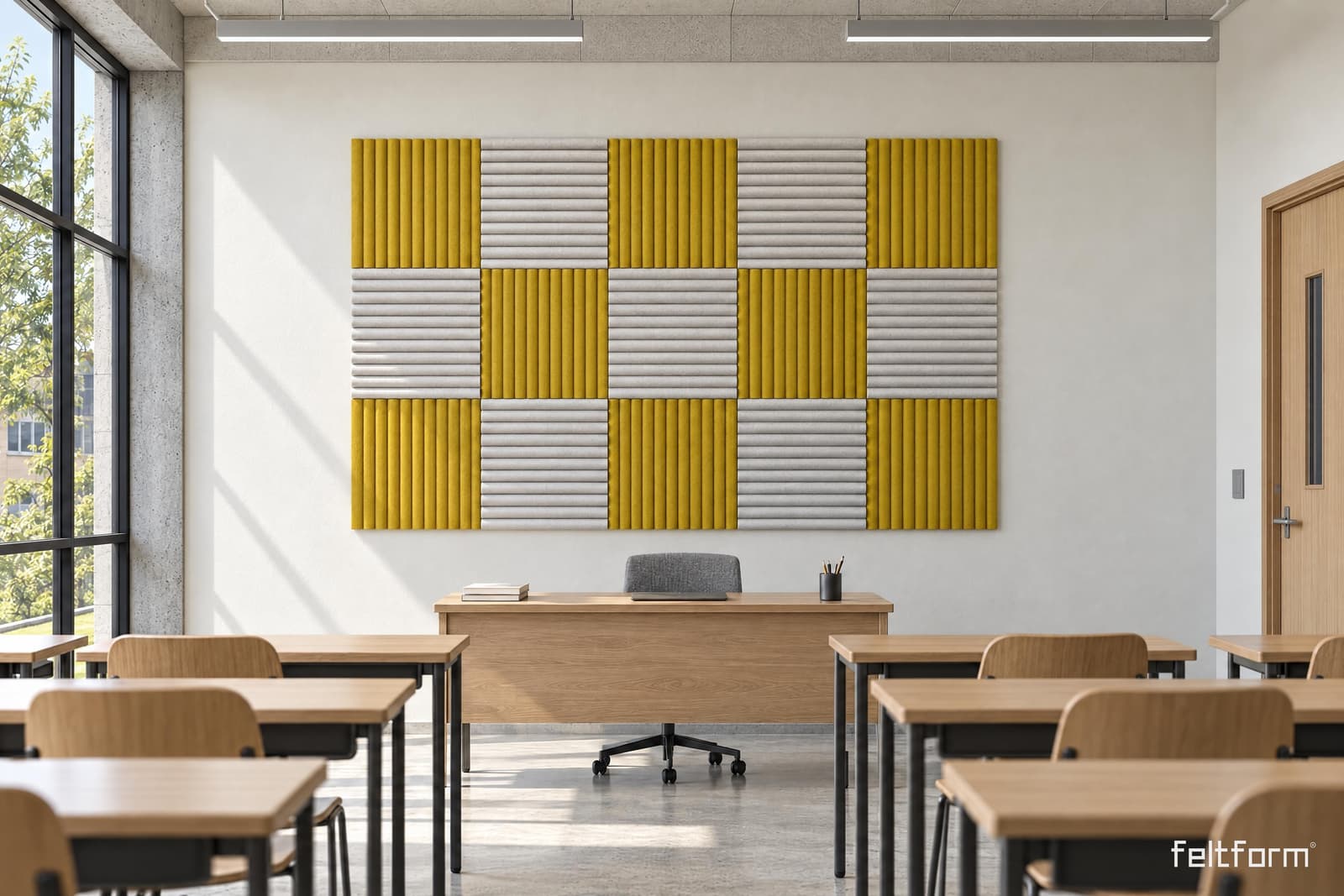 Volta Mosaico de frente, render ambientado desde el configurador
