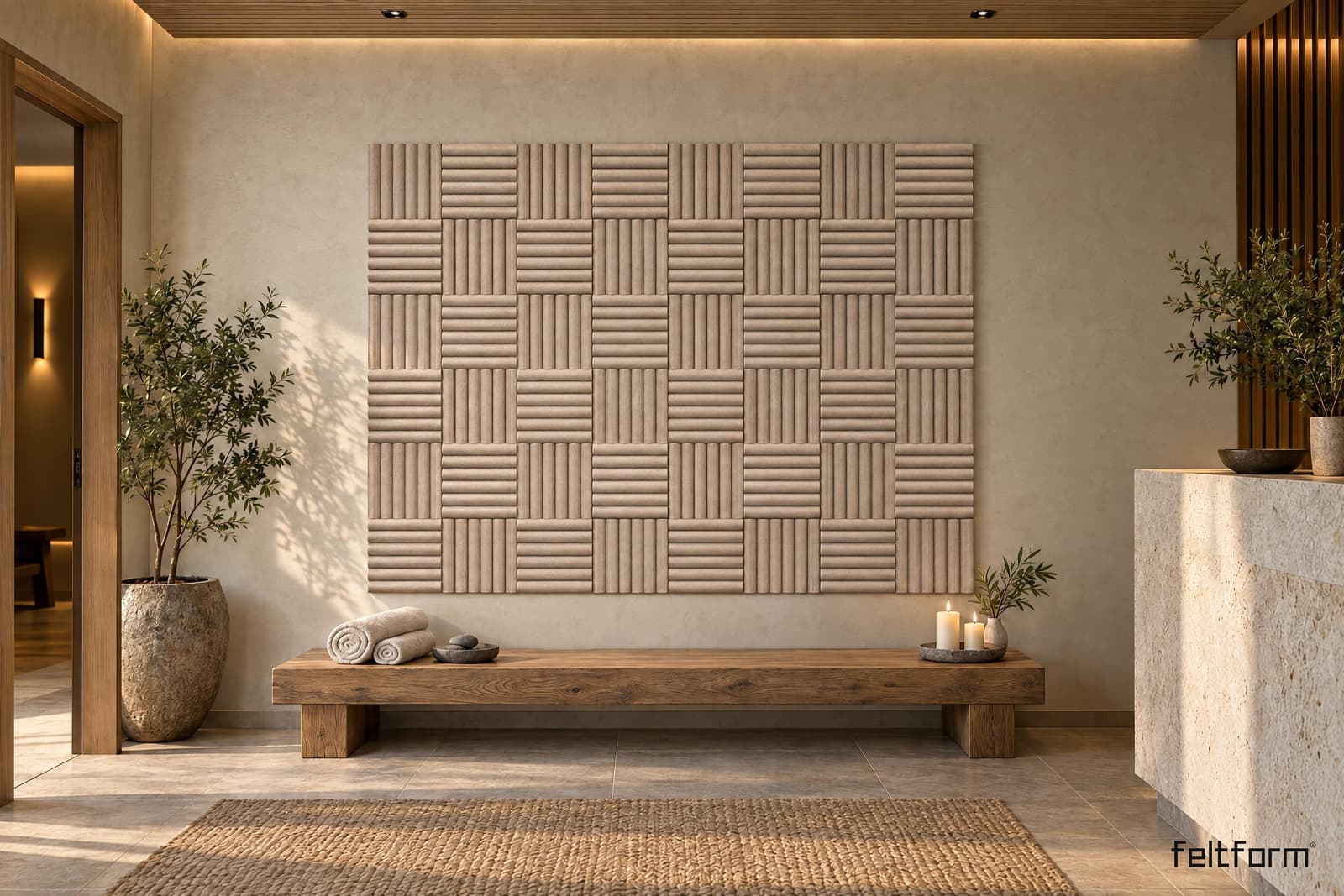 Volta Mosaico de frente, render ambientado desde el configurador
