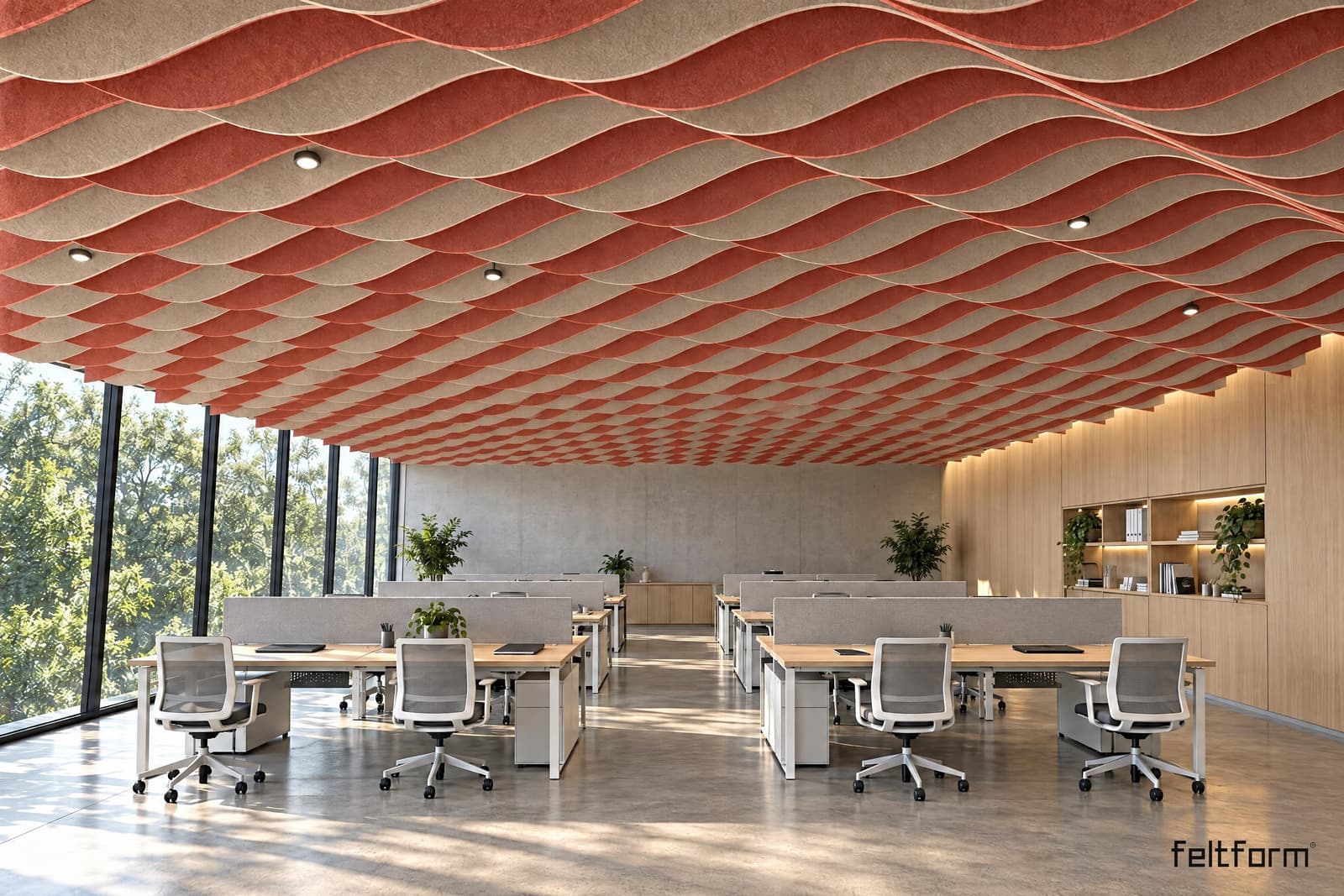 Wave de frente, render ambientado desde el configurador