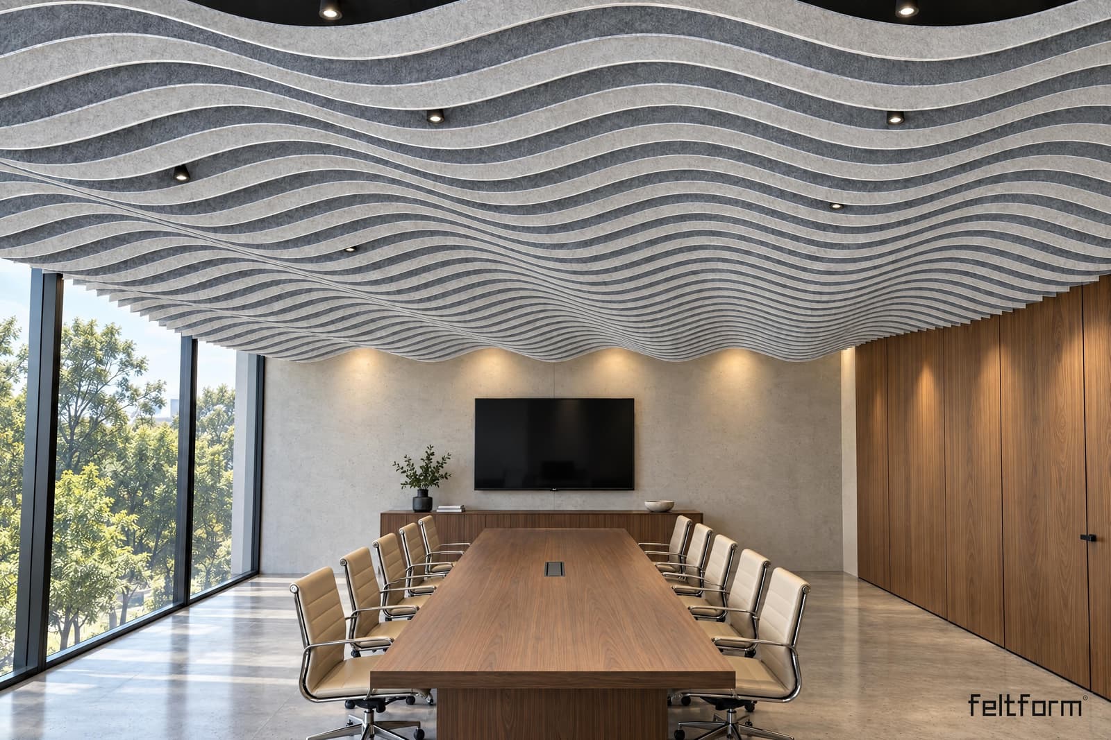 Wave de frente, render ambientado desde el configurador