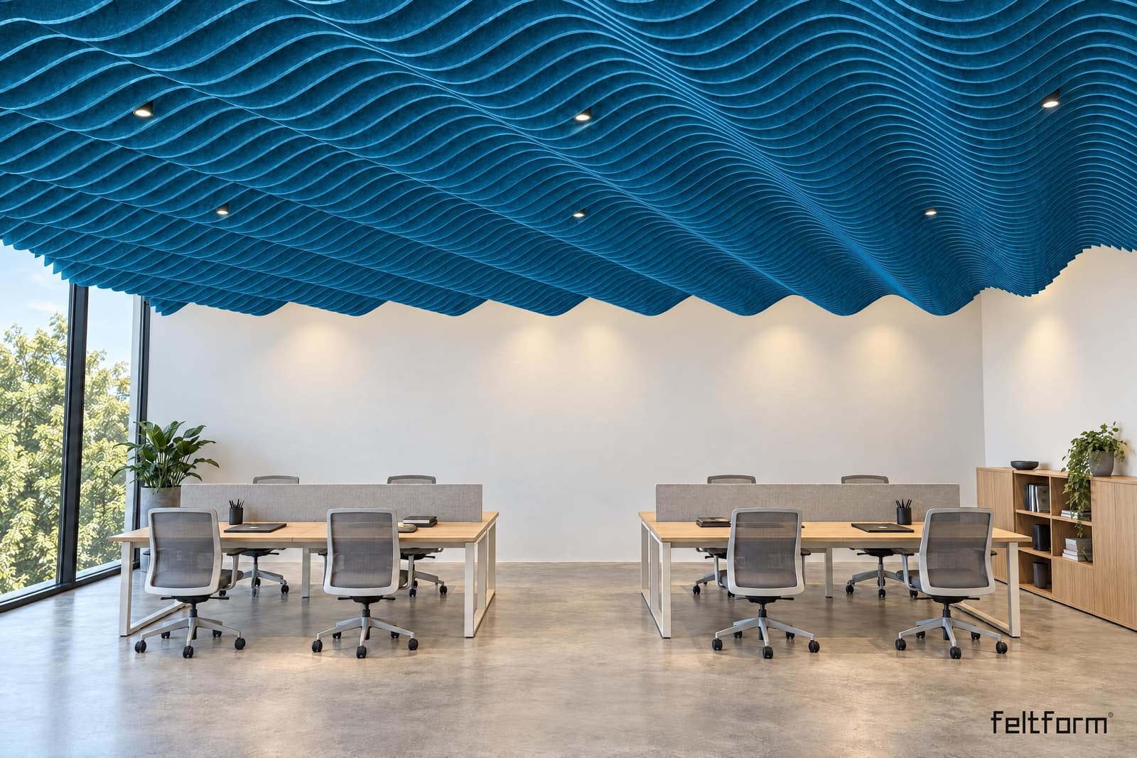 Wave de frente, render ambientado desde el configurador