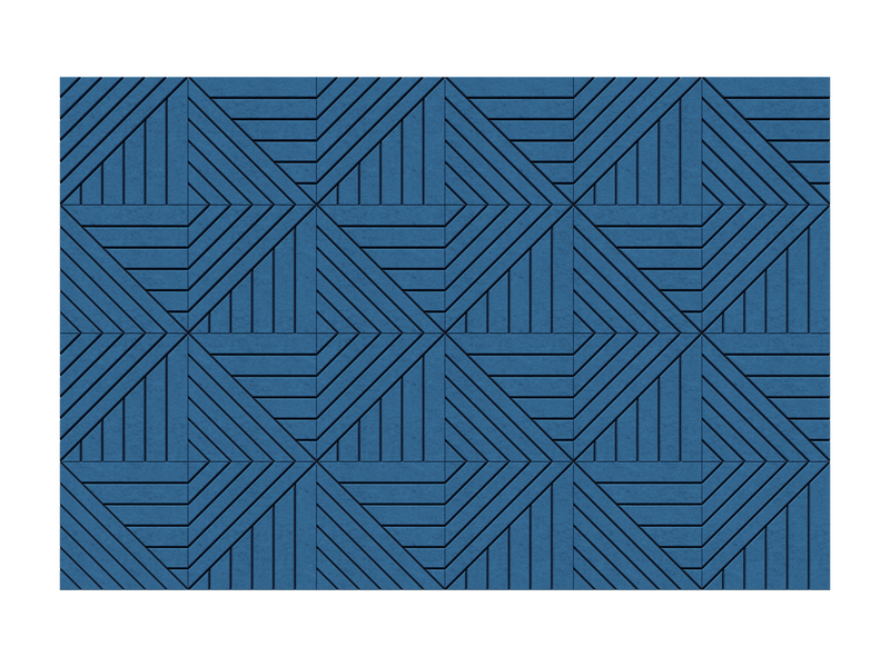 Doublelines Wall — Azul Atlántico